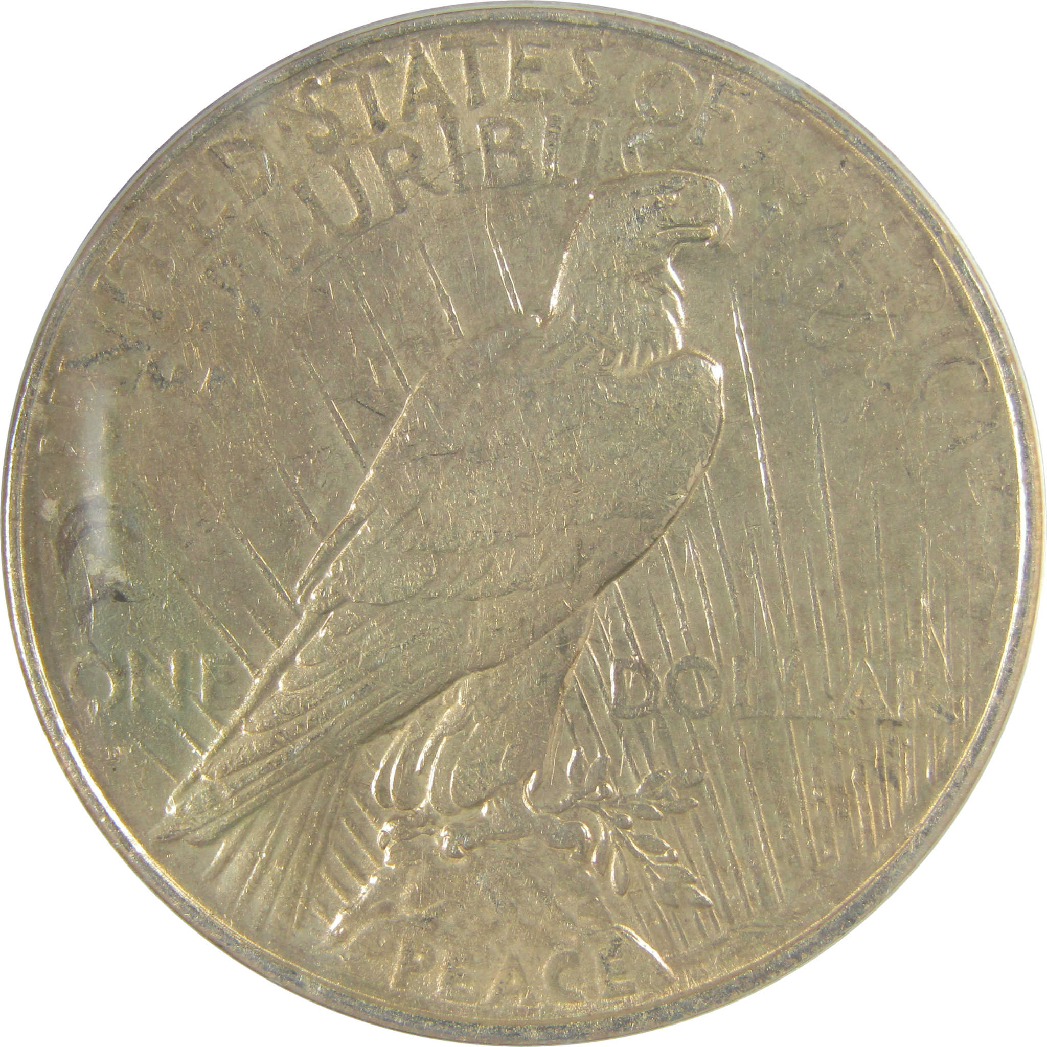 1934 D Peace Dollar AU 50 Details ANACS Silver $1 Coin SKU:I21574