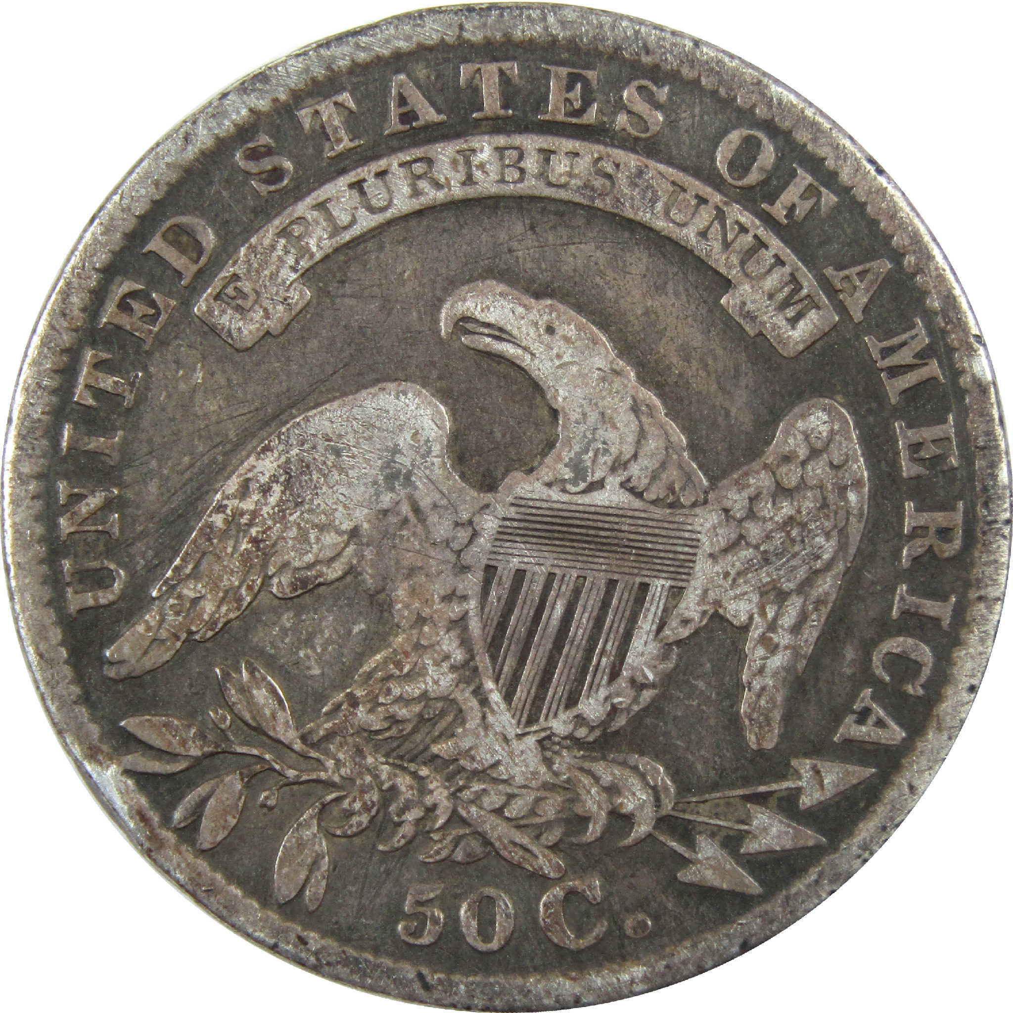 1834 Large Date & Letters Capped Bust Half Dollar AG Silver SKU:I11744