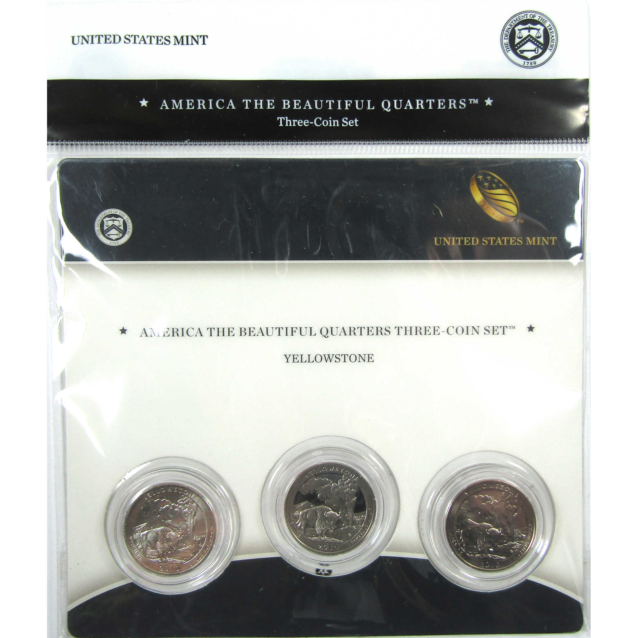 2010 P D S Yellowstone NP National Park 25c 3 Piece Set SKU:CPC9001