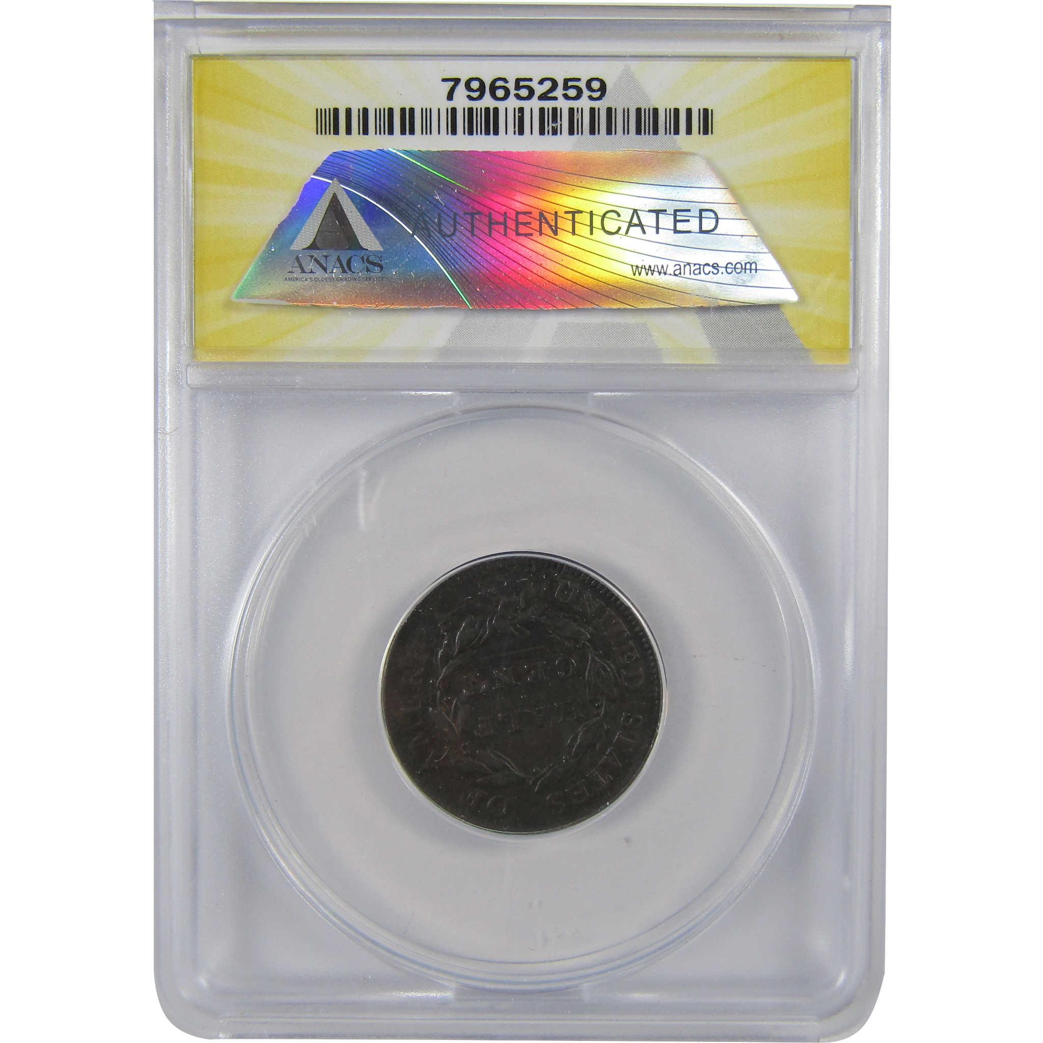 1810 Classic Head Copper Half Cent EF 45 Details ANACS SKU:I25502