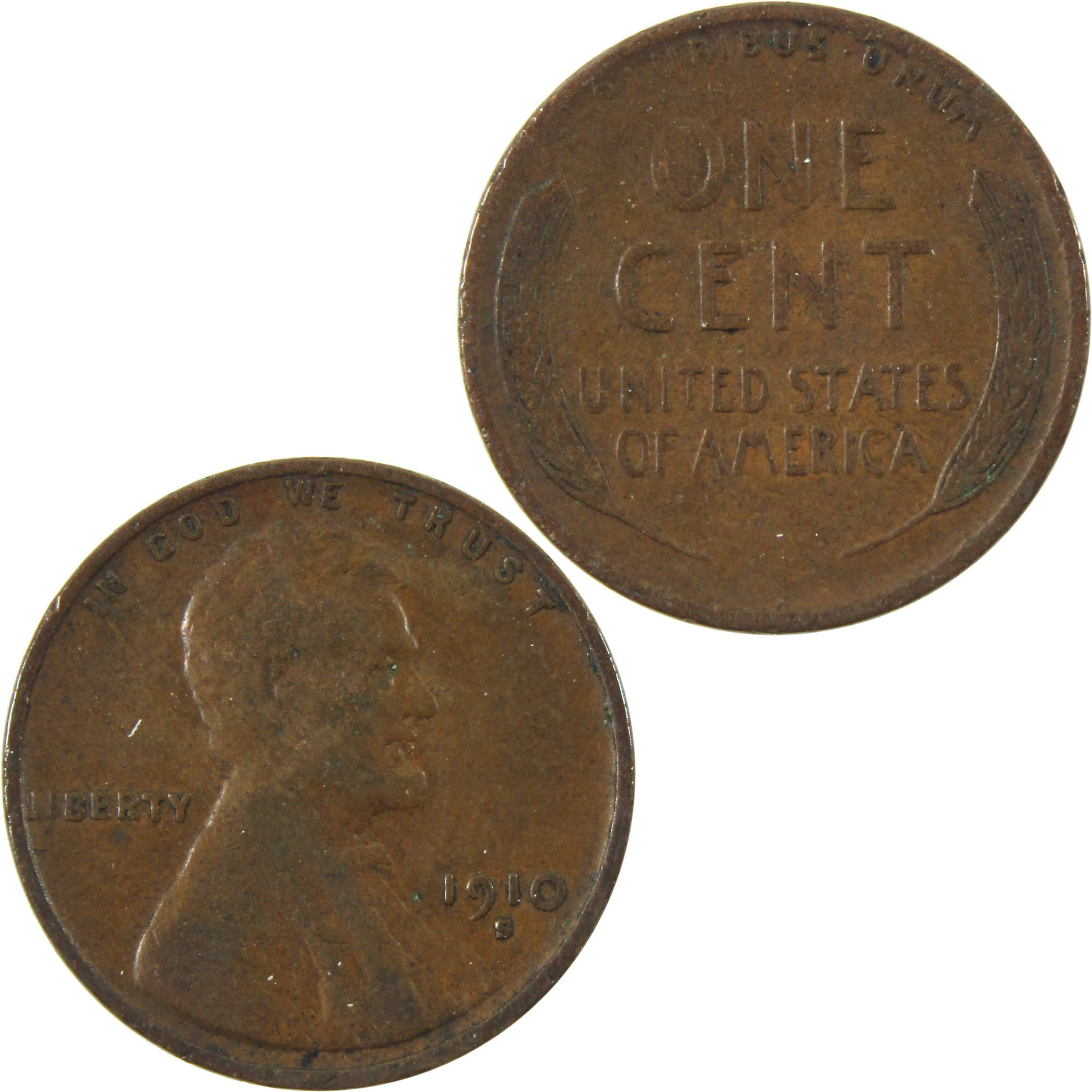 1910 S Lincoln Wheat Cent VF Very Fine Penny 1c Coin SKU:I14131