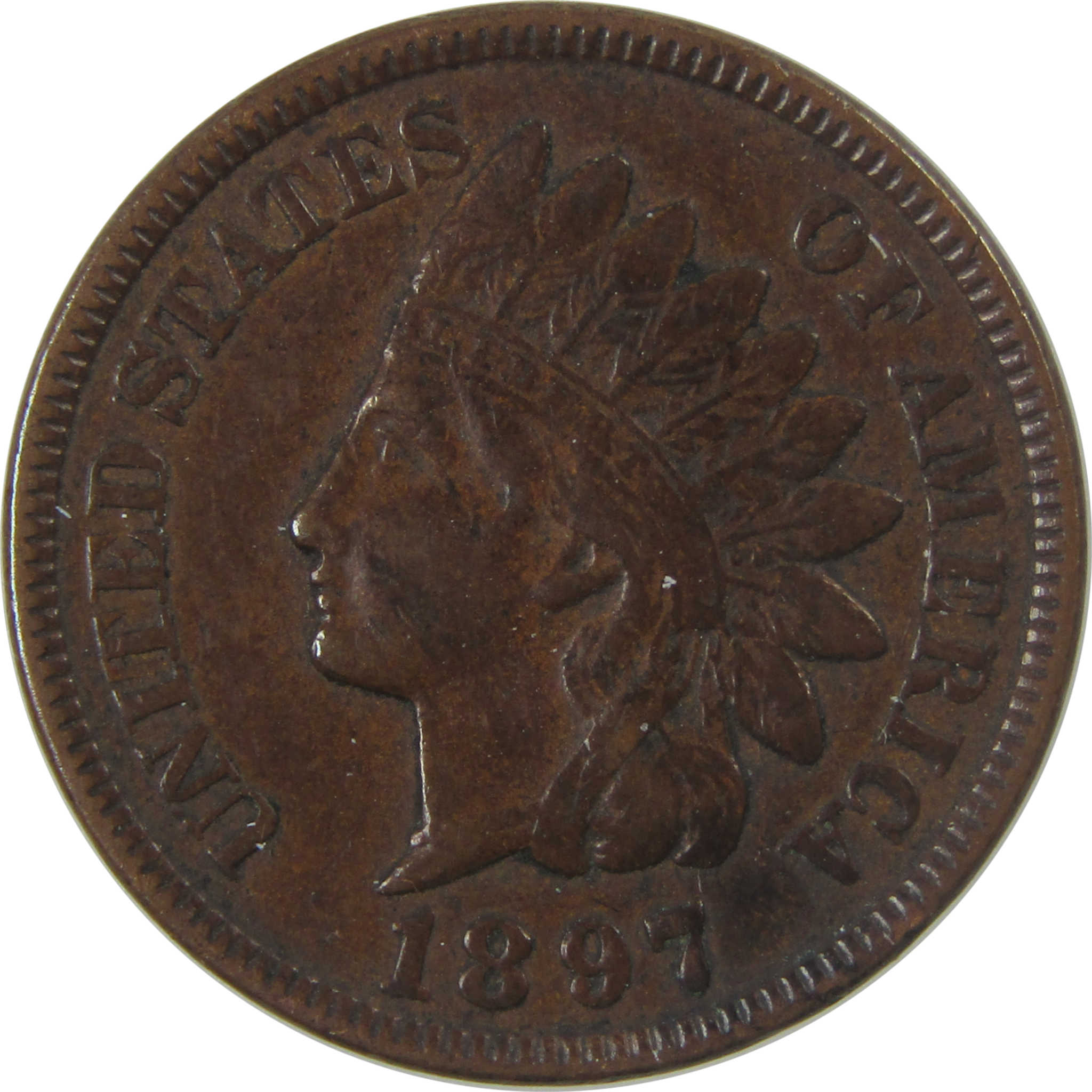 1897 Indian Head Cent XF EF Extremely Fine Penny 1c Coin SKU:I25256