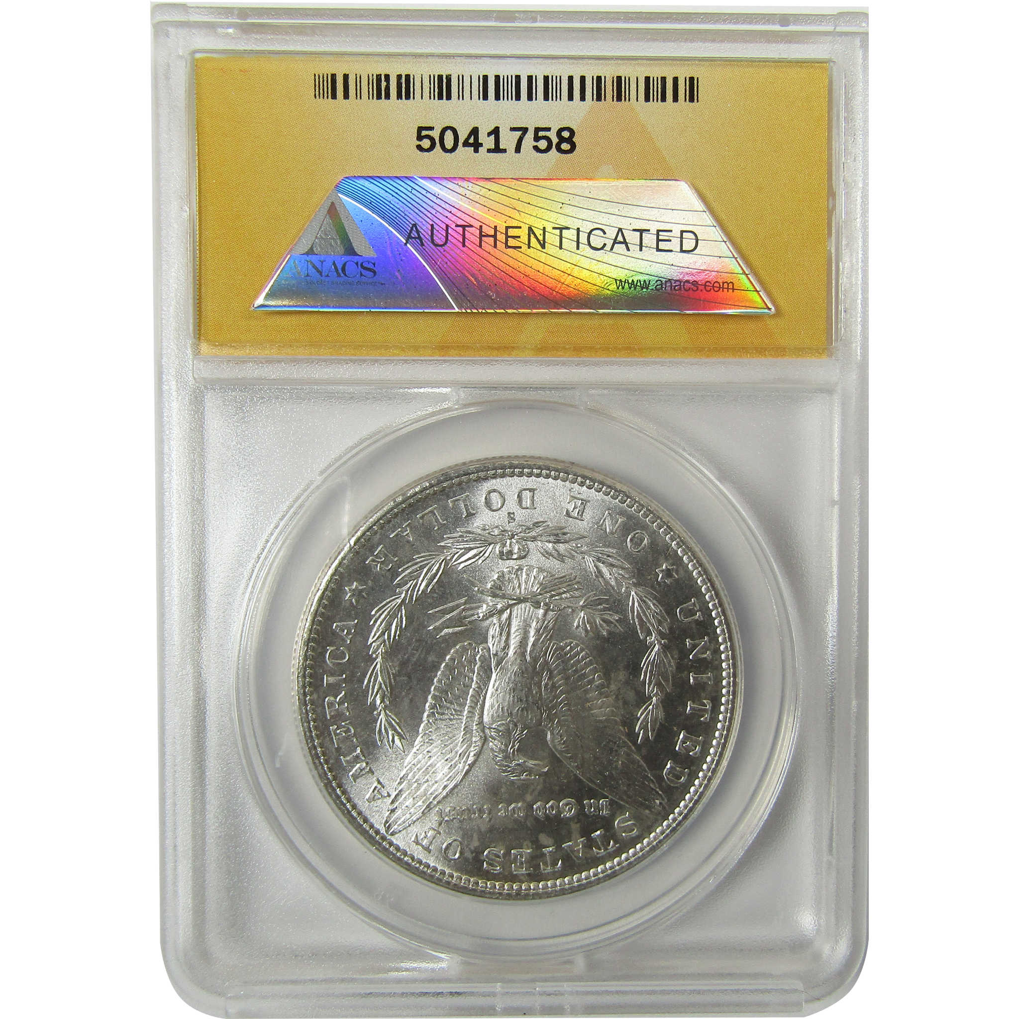 1881 S Morgan Silver Dollar MS 64 ANACS Uncirculated SKU:I28306