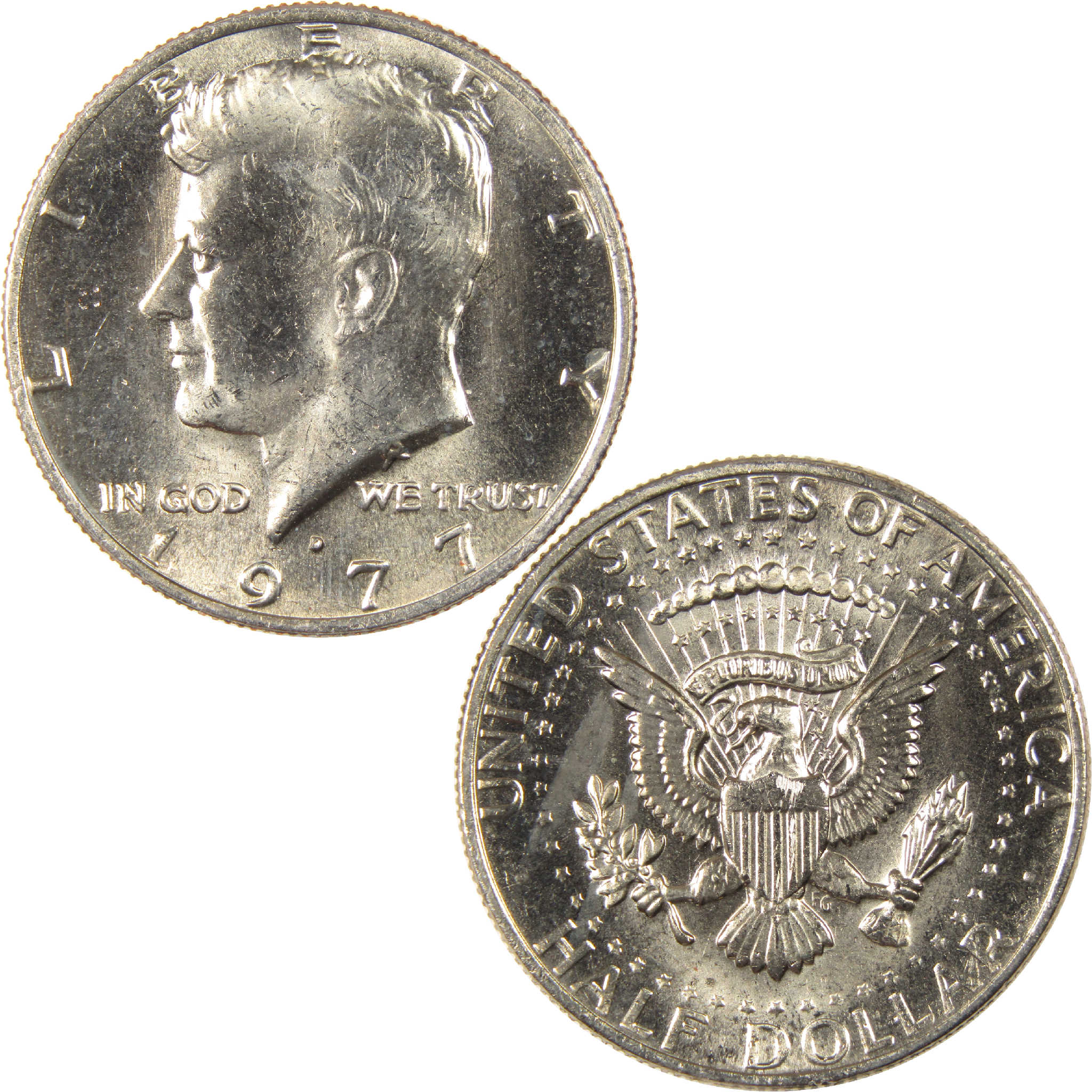 1977 D Kennedy Half Dollar Uncirculated Clad 50c Coin