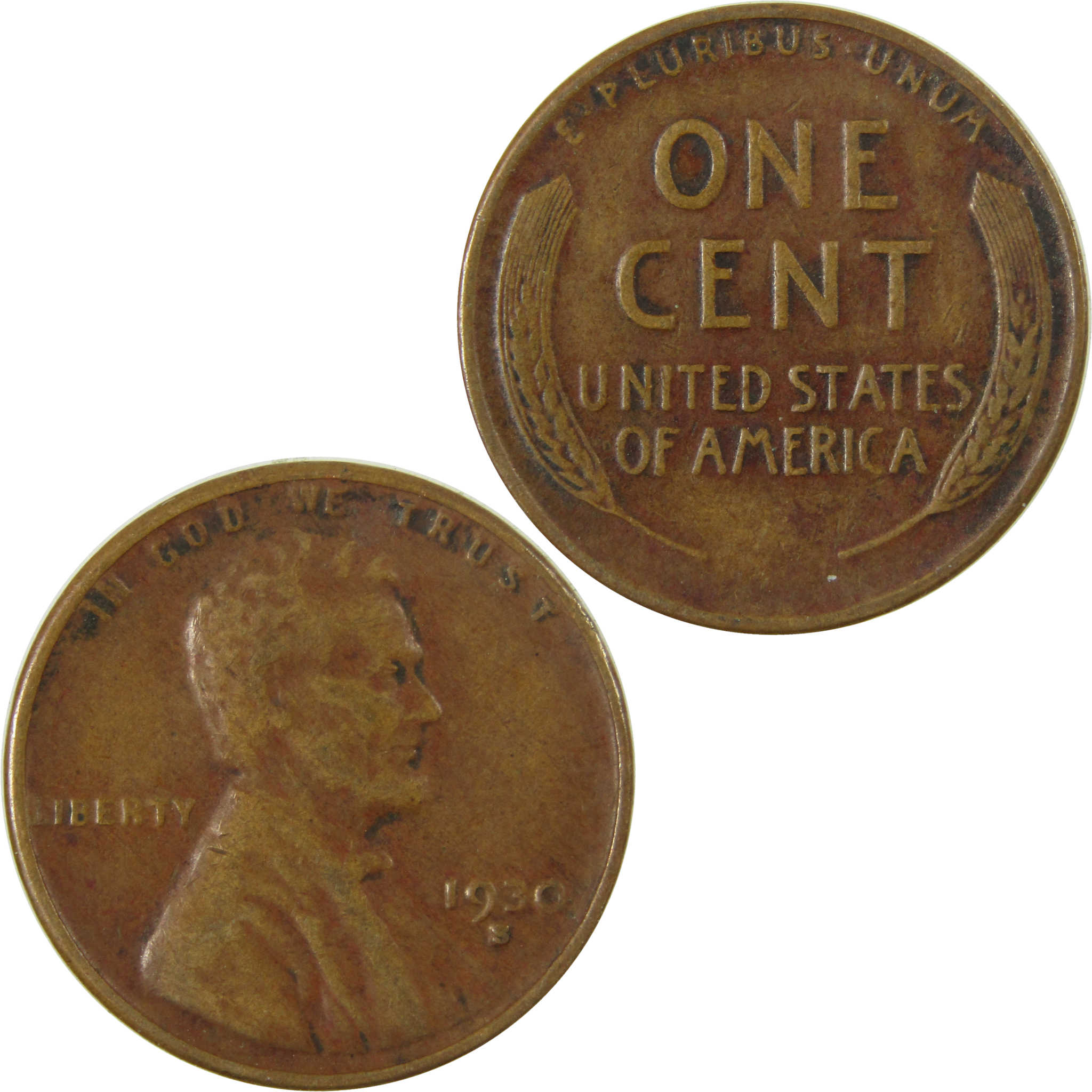 1930 S Lincoln Wheat Cent VF Very Fine Penny 1c Coin SKU:I27148