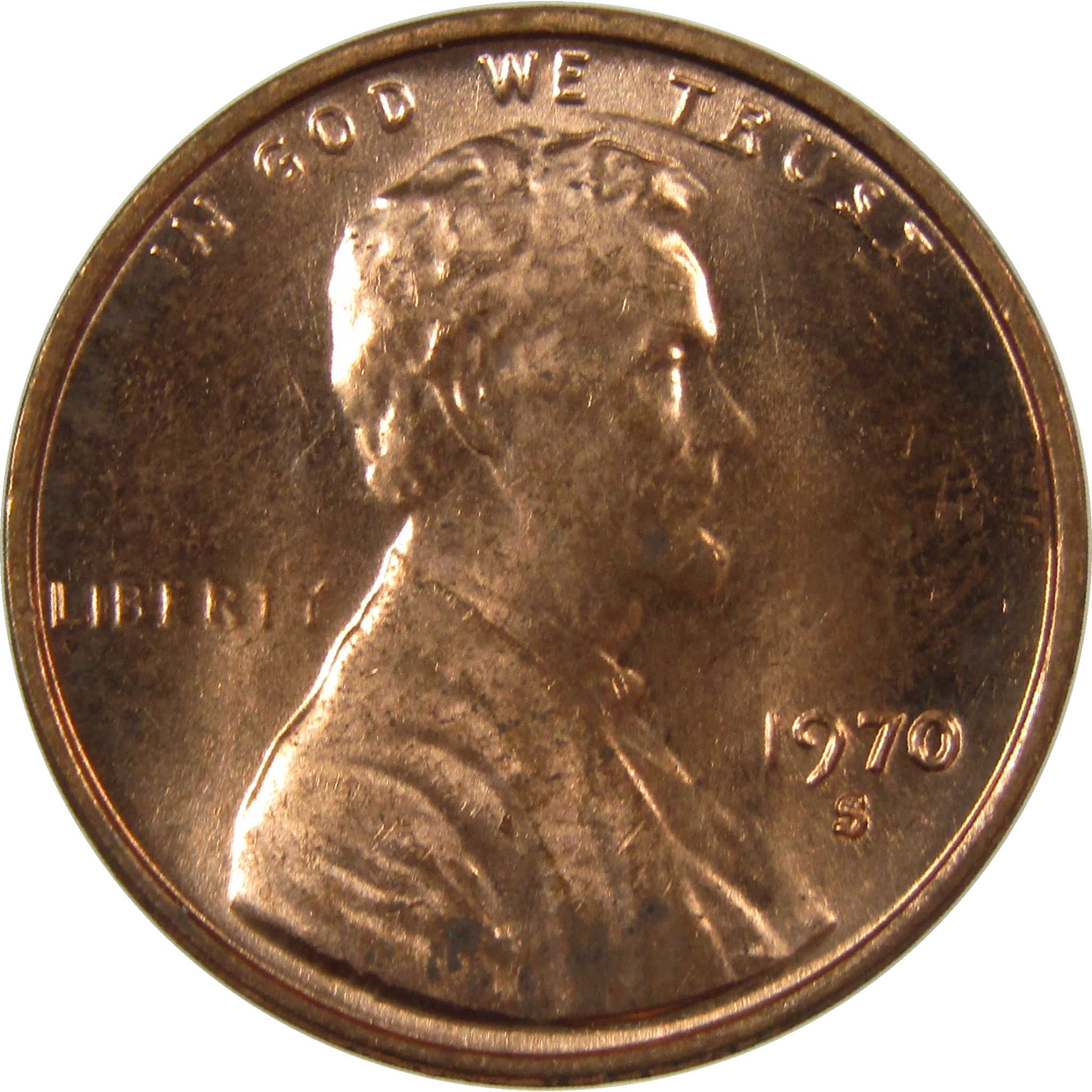 1970 S Small Date Lincoln Memorial Cent Uncirculated SKU:I27845