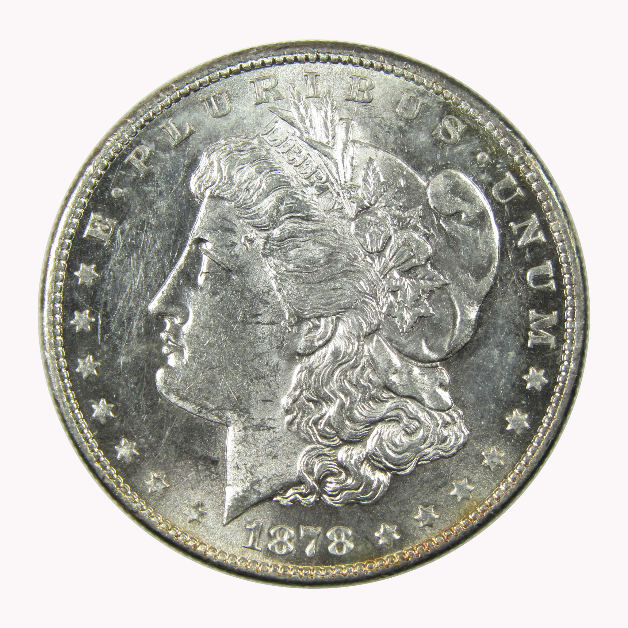 1878 S Morgan Silver Dollar AU About Uncirculated Details SKU:CP1392 - Morgan coin - Morgan silver dollar - Morgan silver dollar for sale - Profile Coins &amp; Collectibles