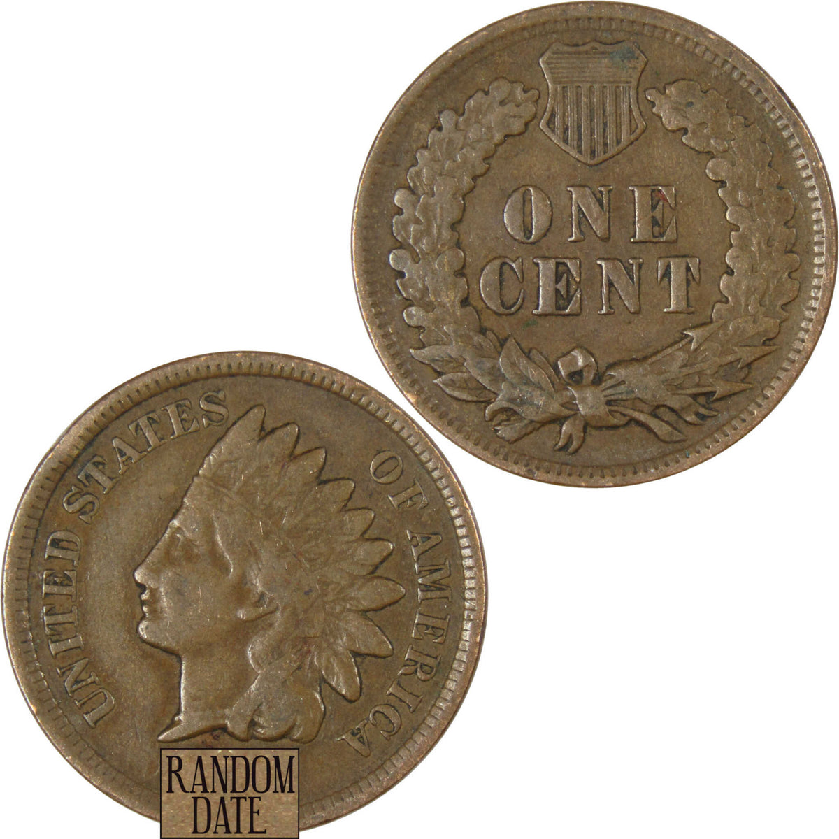 Indian Head Cent VG Very Good Penny 1c Coin Collectible Random Date