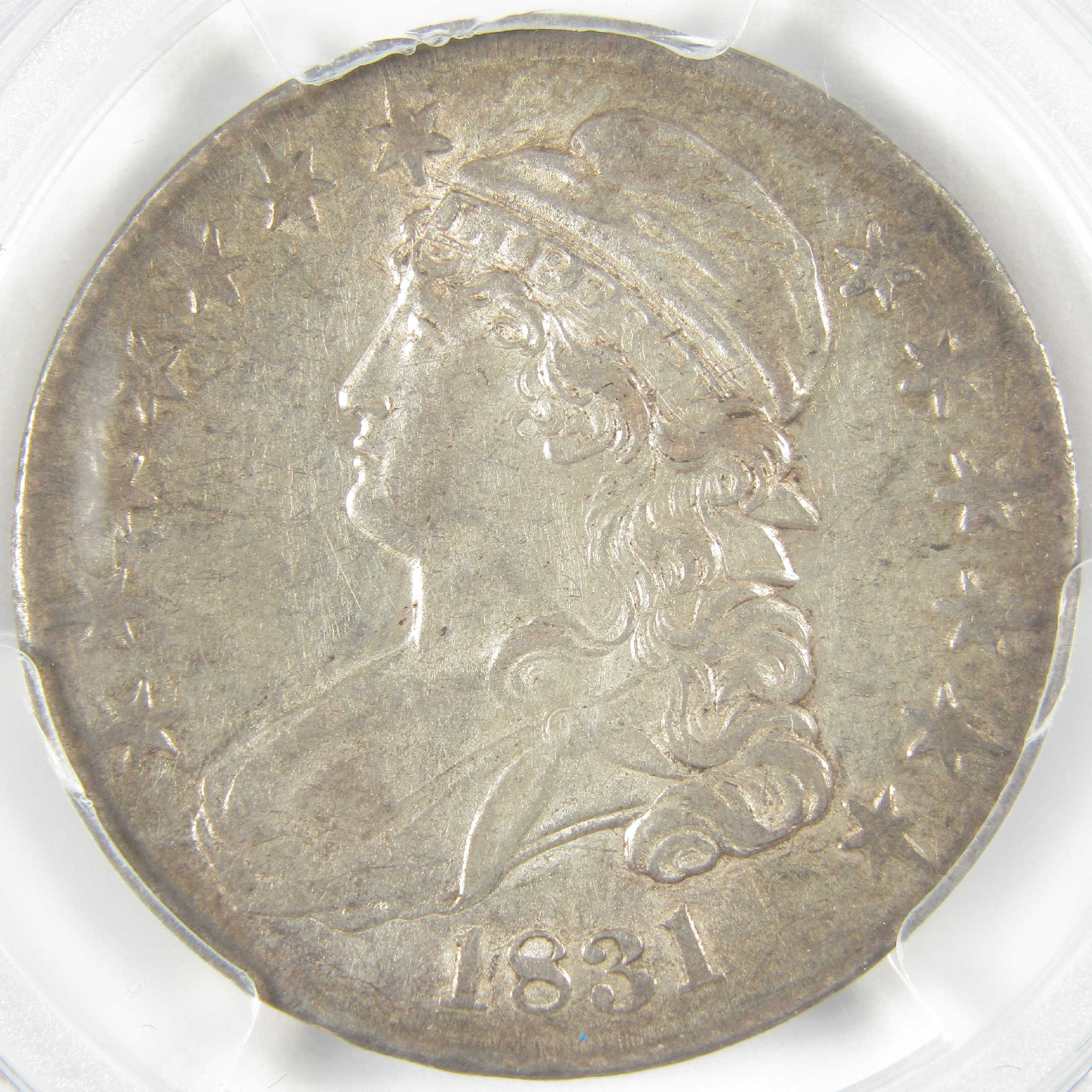 1831 Capped Bust Half Dollar AU 53 PCGS Silver 50c Coin