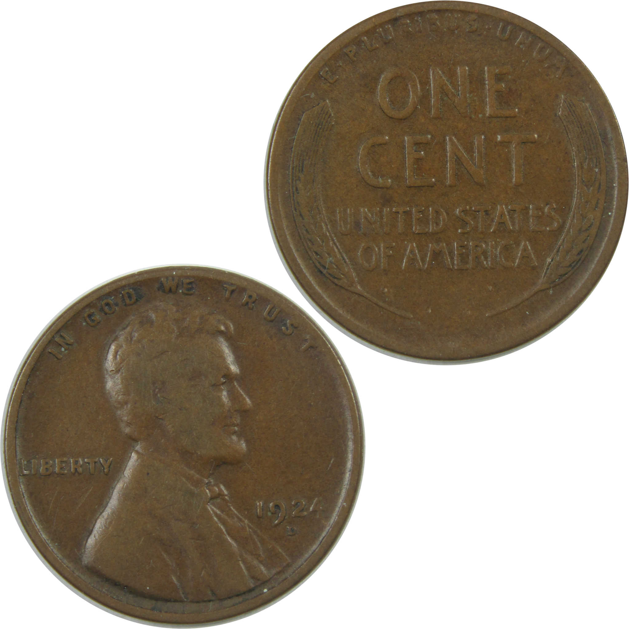 1924 D Lincoln Wheat Cent VF Very Fine Penny 1c Coin SKU:I15419