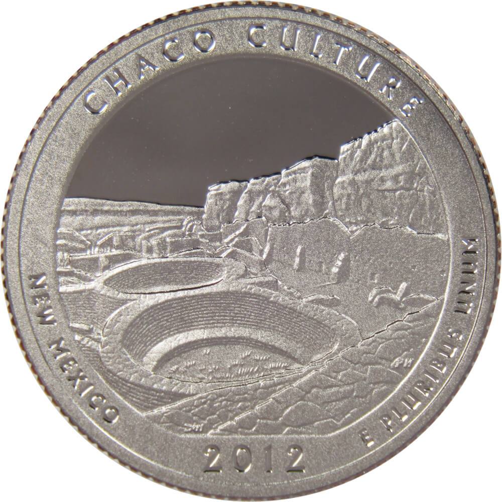 2012 S Chaco Culture National Historical Park Quarter Clad Proof Coin