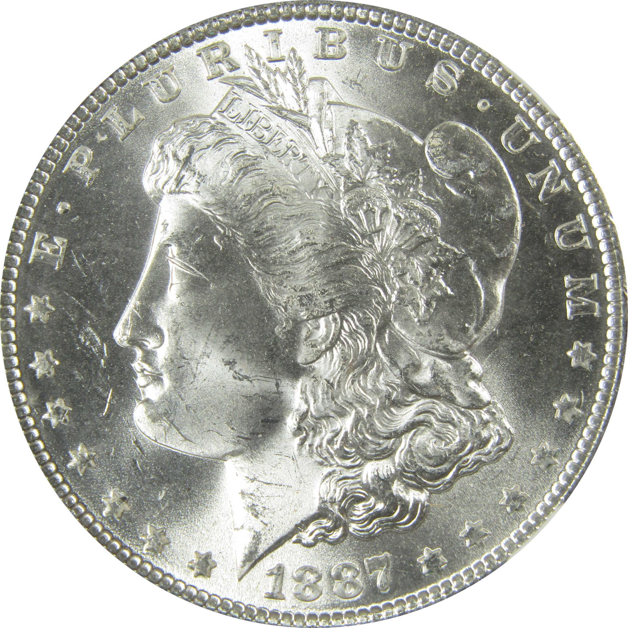 1887 Morgan Silver Dollar MS 64 NGC Uncirculated $1 Coin SKU:CP433 - Morgan coin - Morgan silver dollar - Morgan silver dollar for sale - Profile Coins &amp; Collectibles