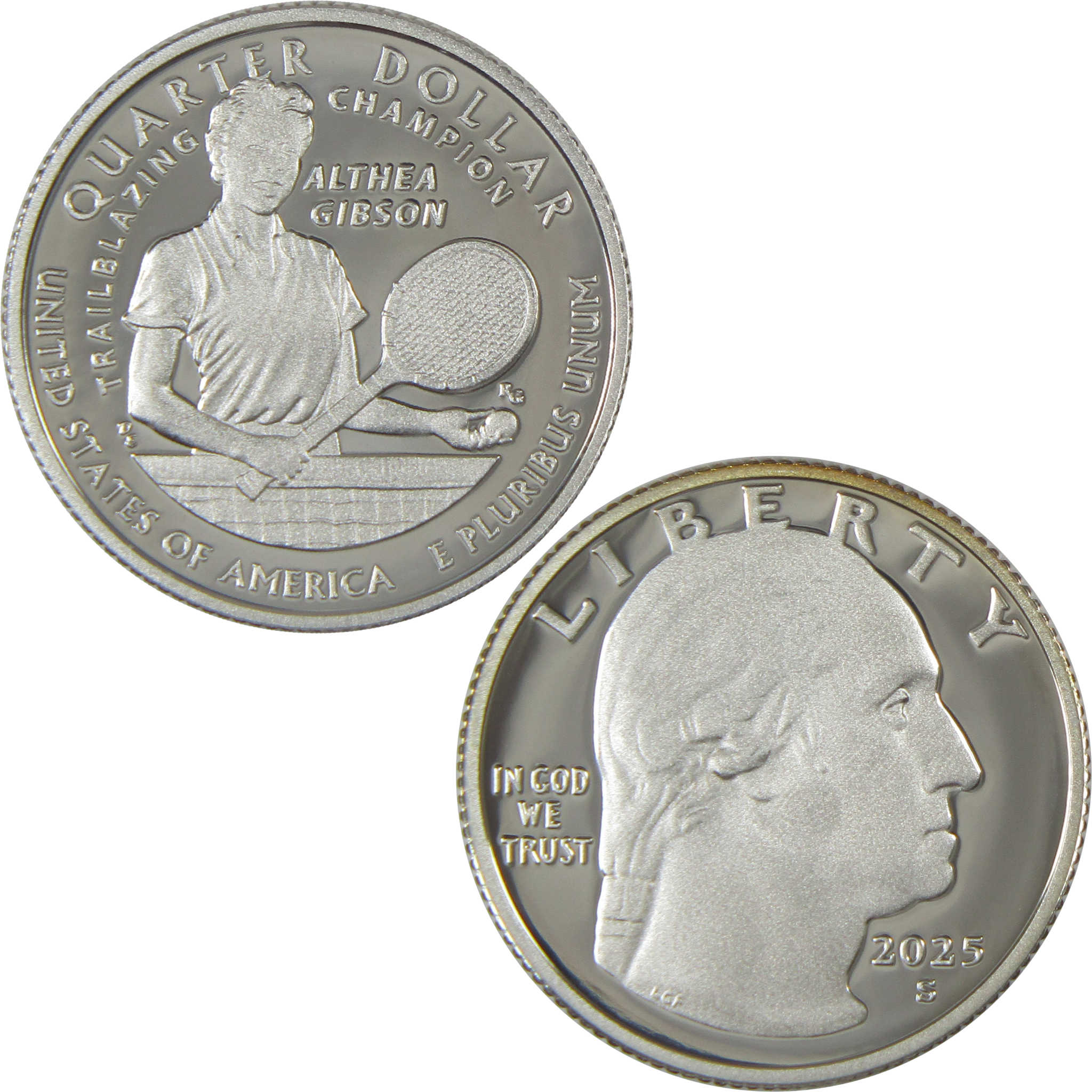 2025 S Althea Gibson American Women Quarter .999 Silver Proof 25c Coin