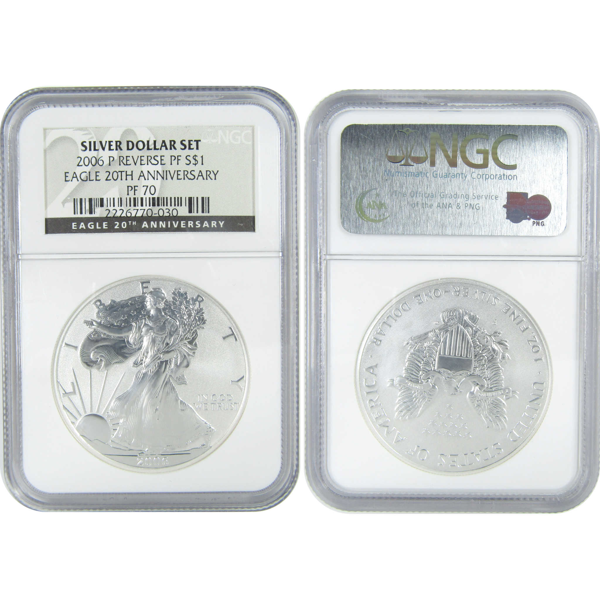 2006 American Eagle 20th Anniversary Silver Set MS69 PF69 SKU:CPC9408