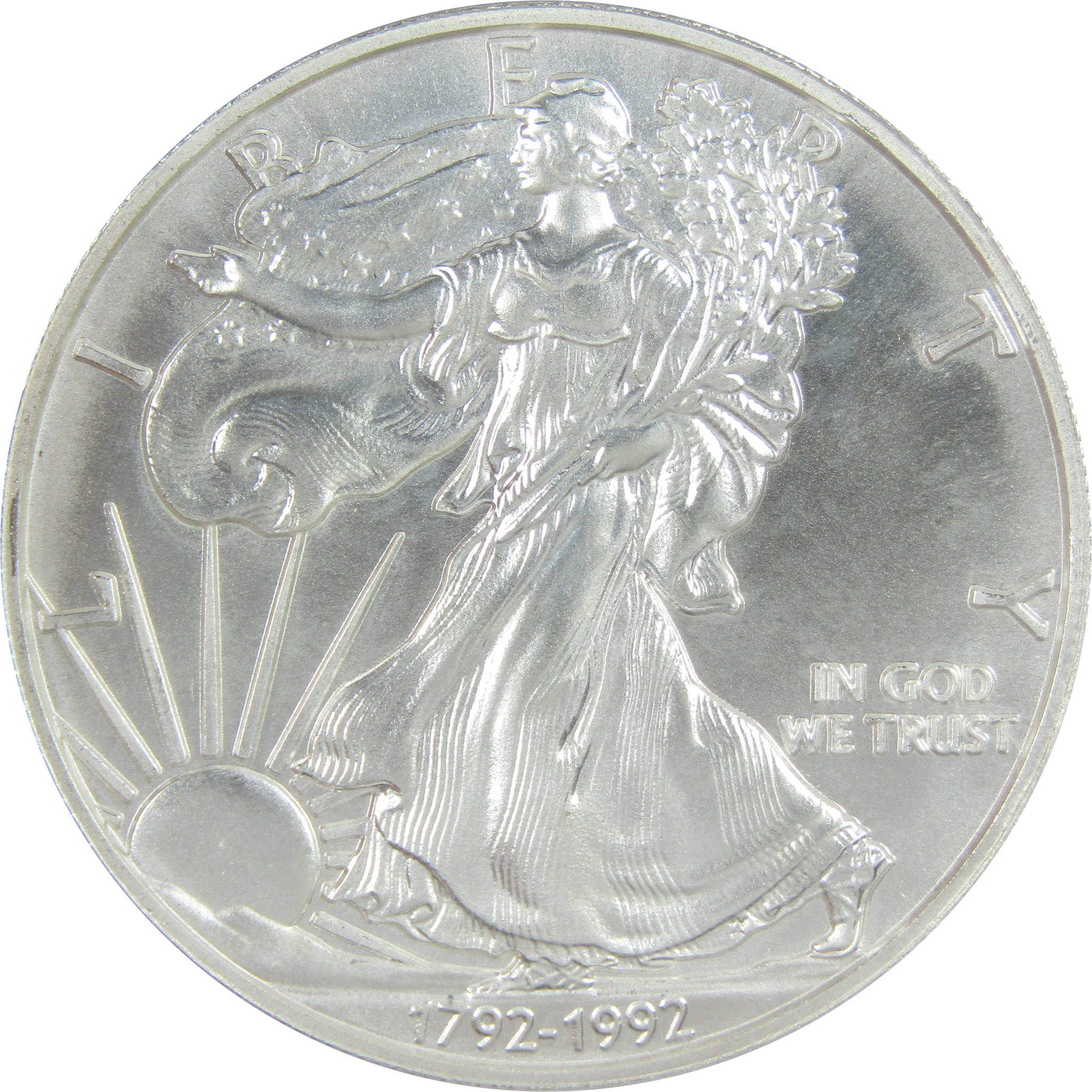 Overstruck American Eagle 1 oz Silver Round MS 69 ANACS SKU:CPC7121