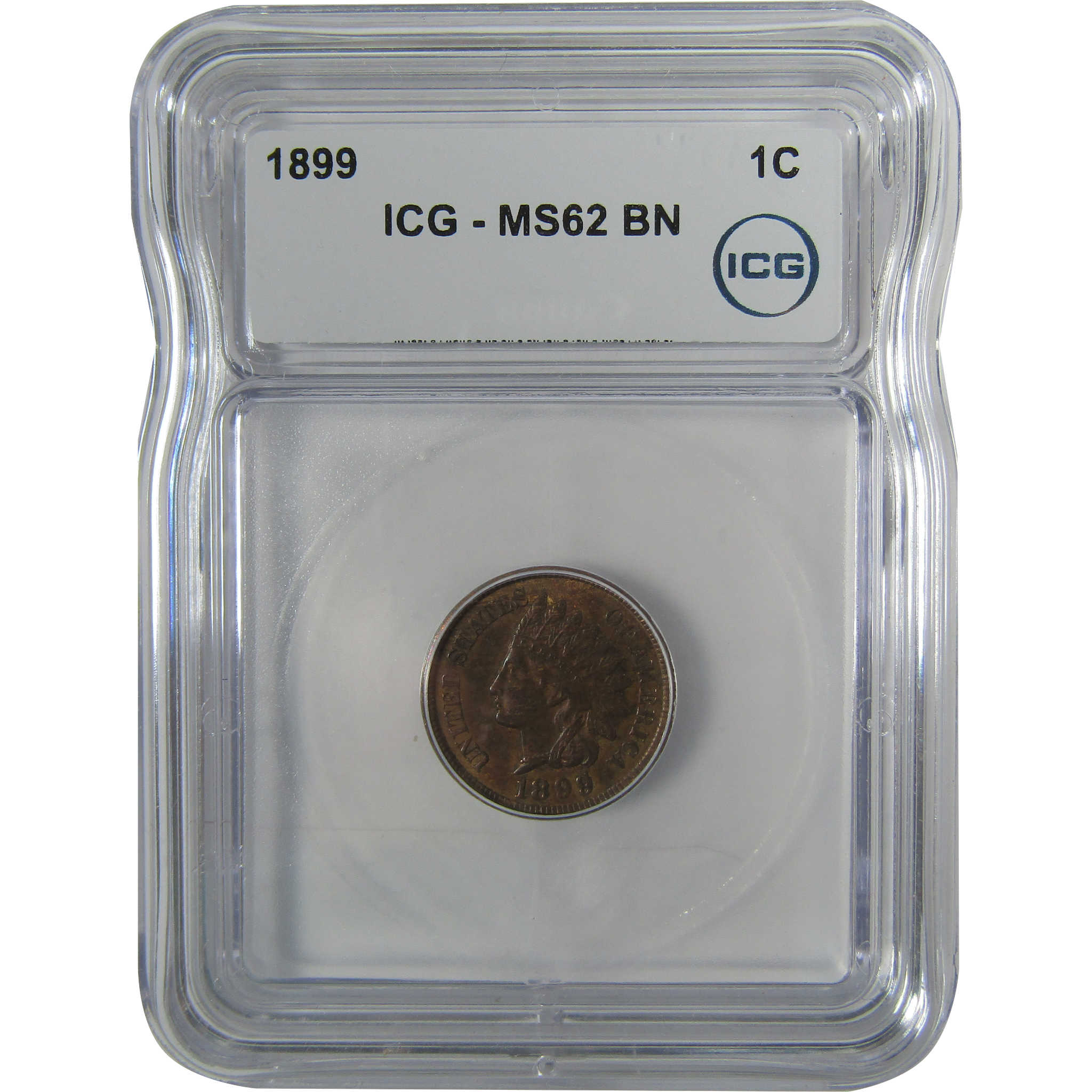 1899 Indian Head Cent MS 62 BN ICG Penny Uncirculated SKU:I22934