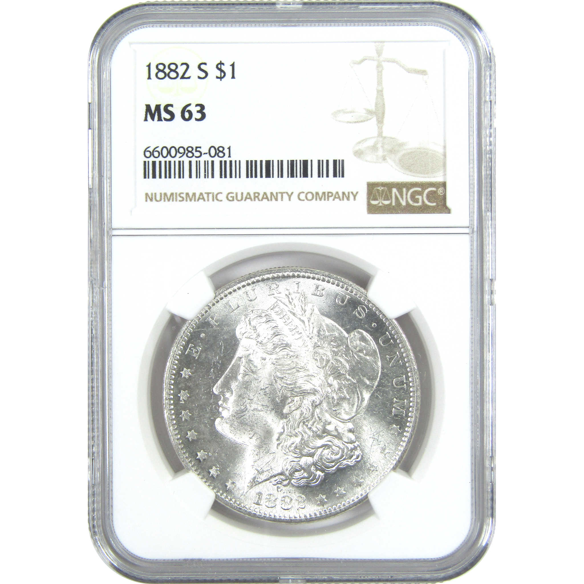 1882 S Morgan Dollar MS 63 NGC Silver $1 Uncirculated Coin SKU:I15720 - Morgan coin - Morgan silver dollar - Morgan silver dollar for sale - Profile Coins &amp; Collectibles