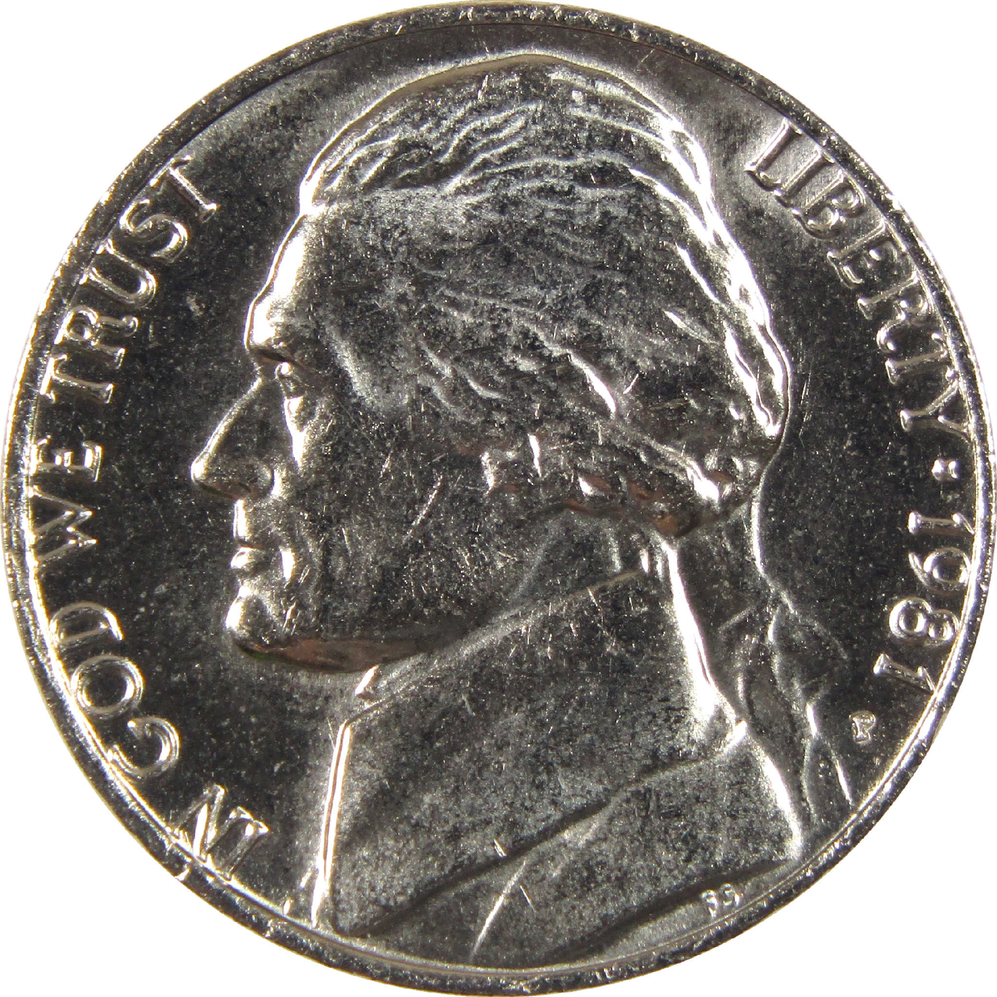 1981 P Jefferson Nickel Uncirculated 5c Coin