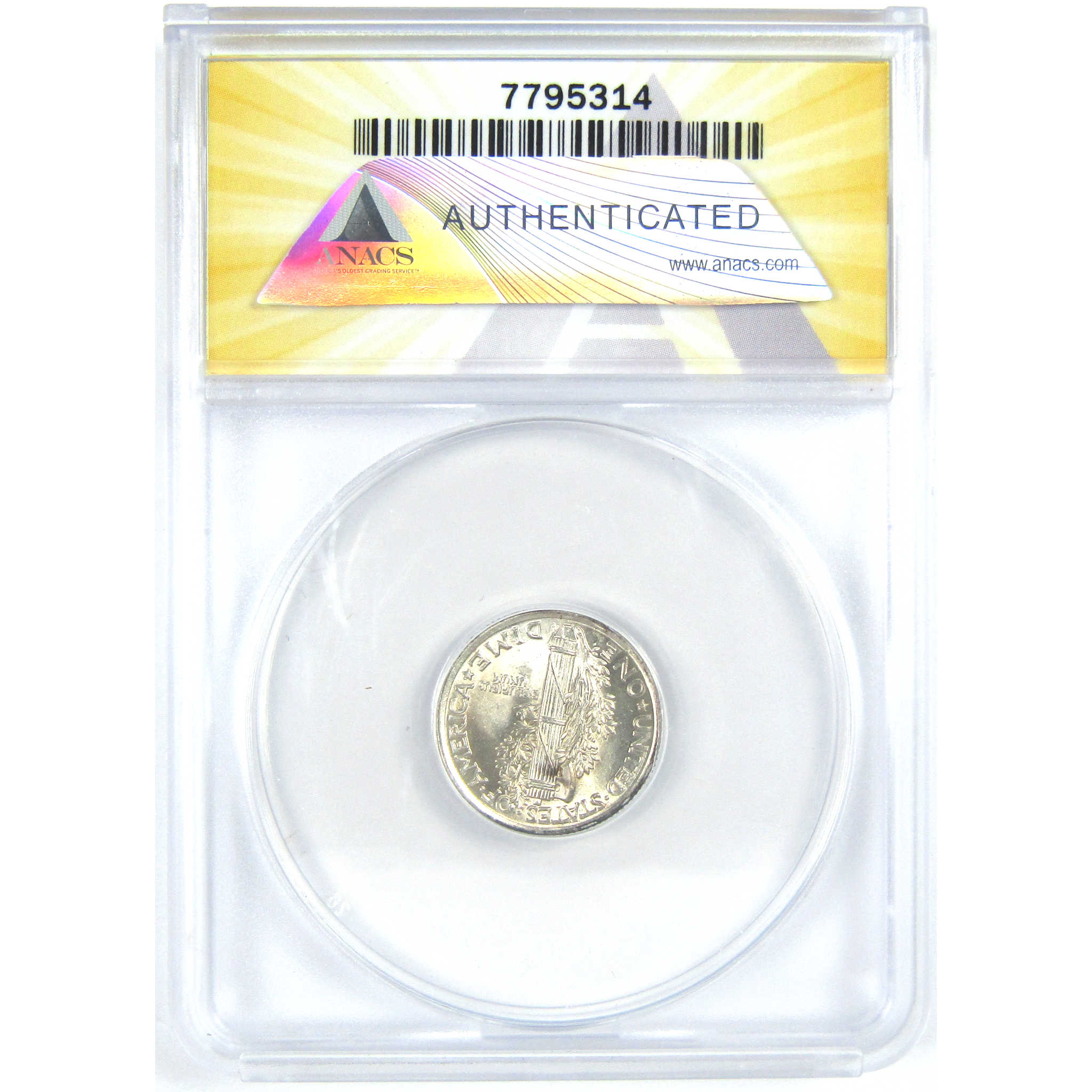 1920 Mercury Dime MS 61 FSB ANACS Silver 10c Uncirculated SKU:I16311