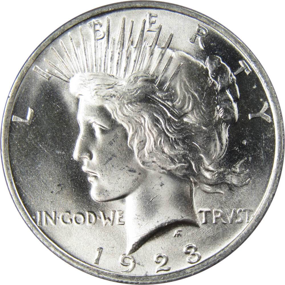 1923 Peace Silver Dollar Uncirculated Mint State $1 Coin Collectible