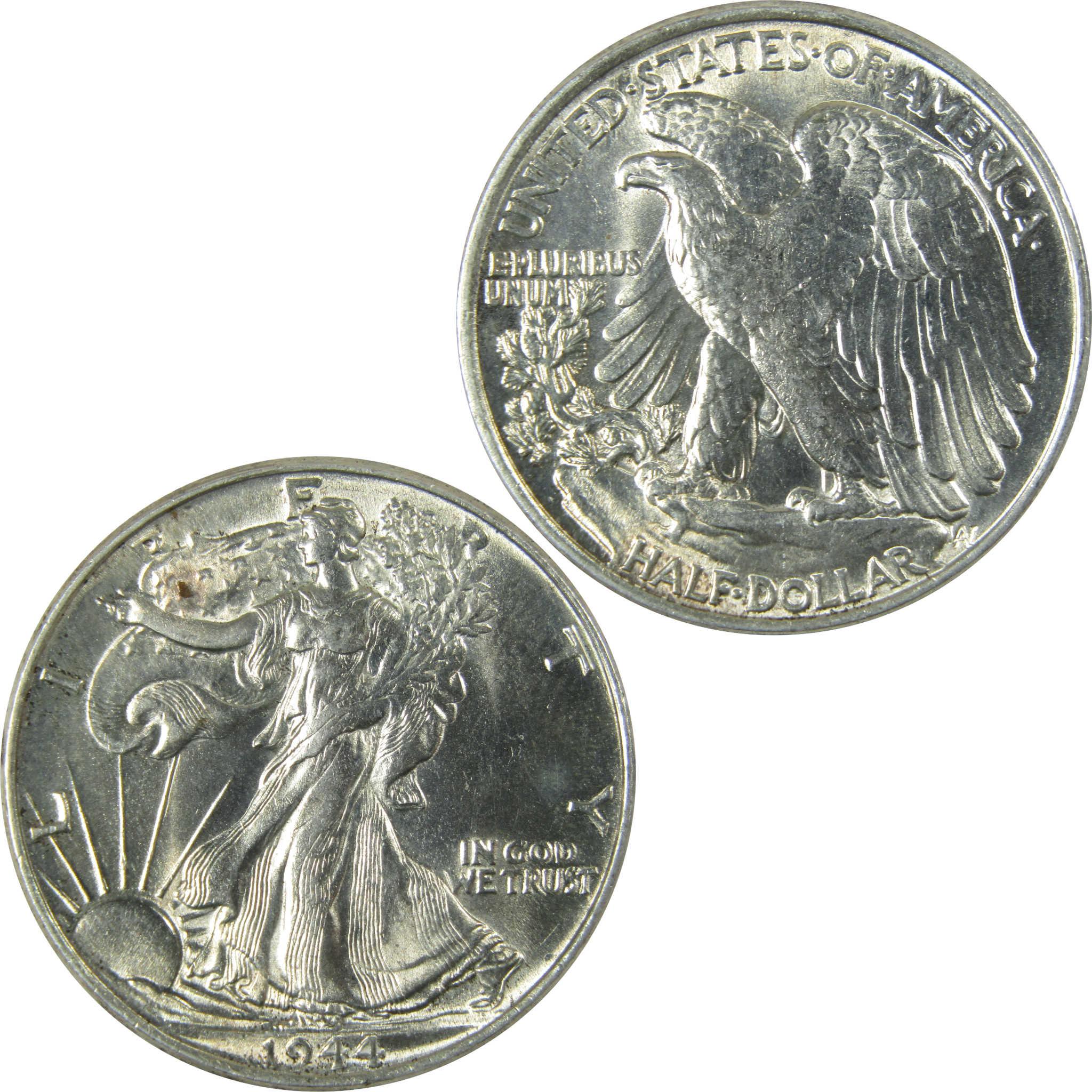 1944 Liberty Walking Silver 50c Choice About Uncirculated SKU:CP497
