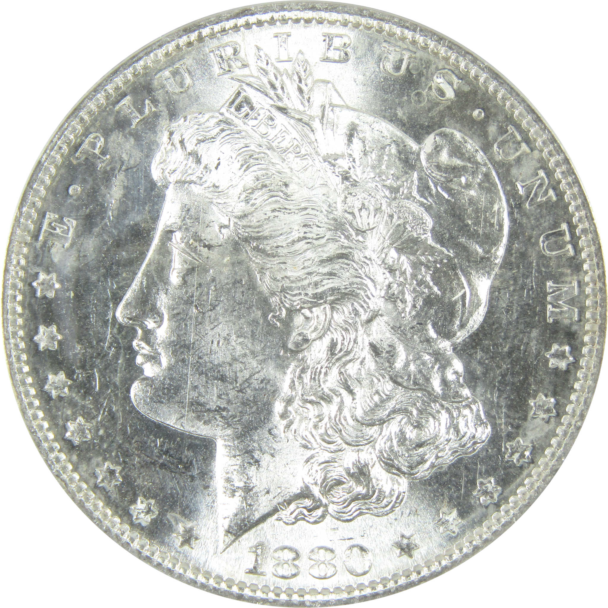 1880 S Morgan Dollar MS 62 ANACS Silver $1 Uncirculated SKU:I15040 - Morgan coin - Morgan silver dollar - Morgan silver dollar for sale - Profile Coins &amp; Collectibles