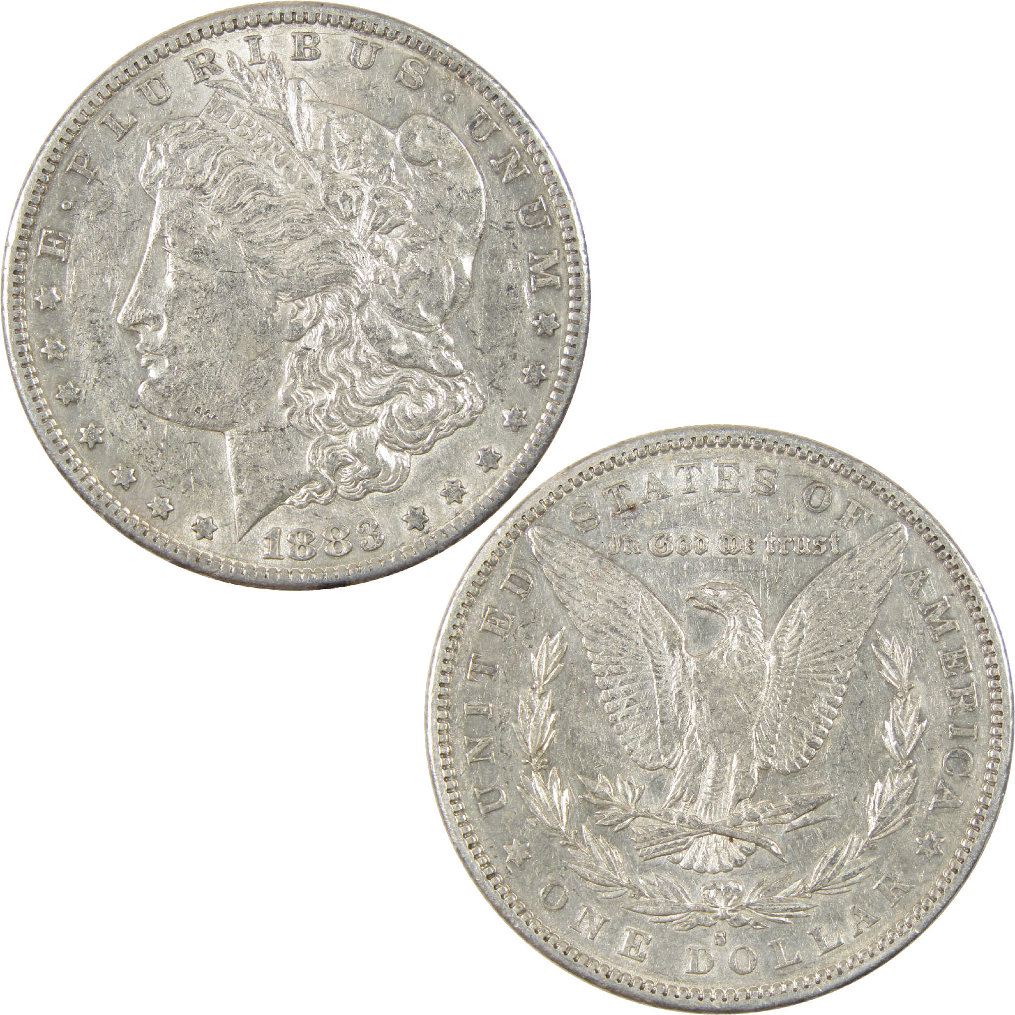 1883 S Morgan Dollar XF EF Extremely Fine Silver $1 Coin SKU:I11276 - Morgan coin - Morgan silver dollar - Morgan silver dollar for sale - Profile Coins &amp; Collectibles