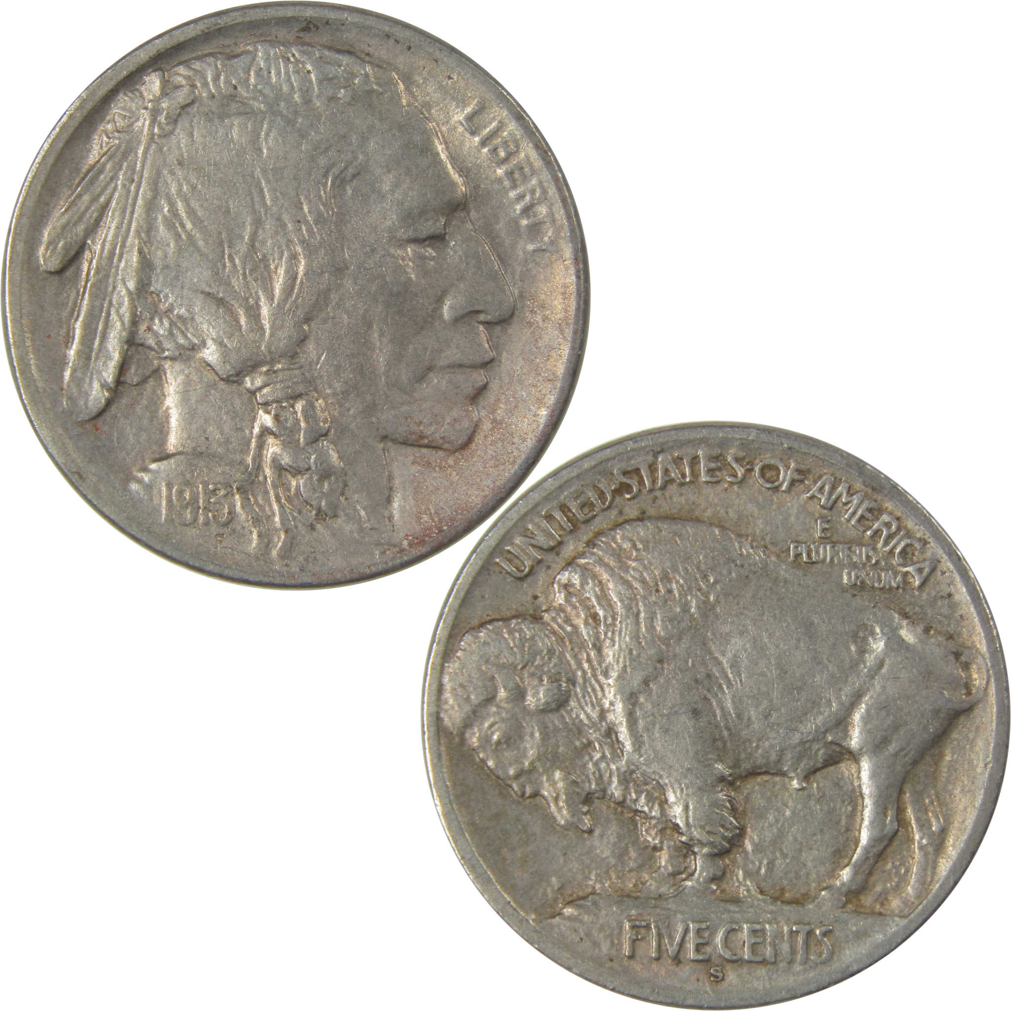 1913 S Type 1 Buffalo Nickel XF EF Extremely Fine SKU:I22829