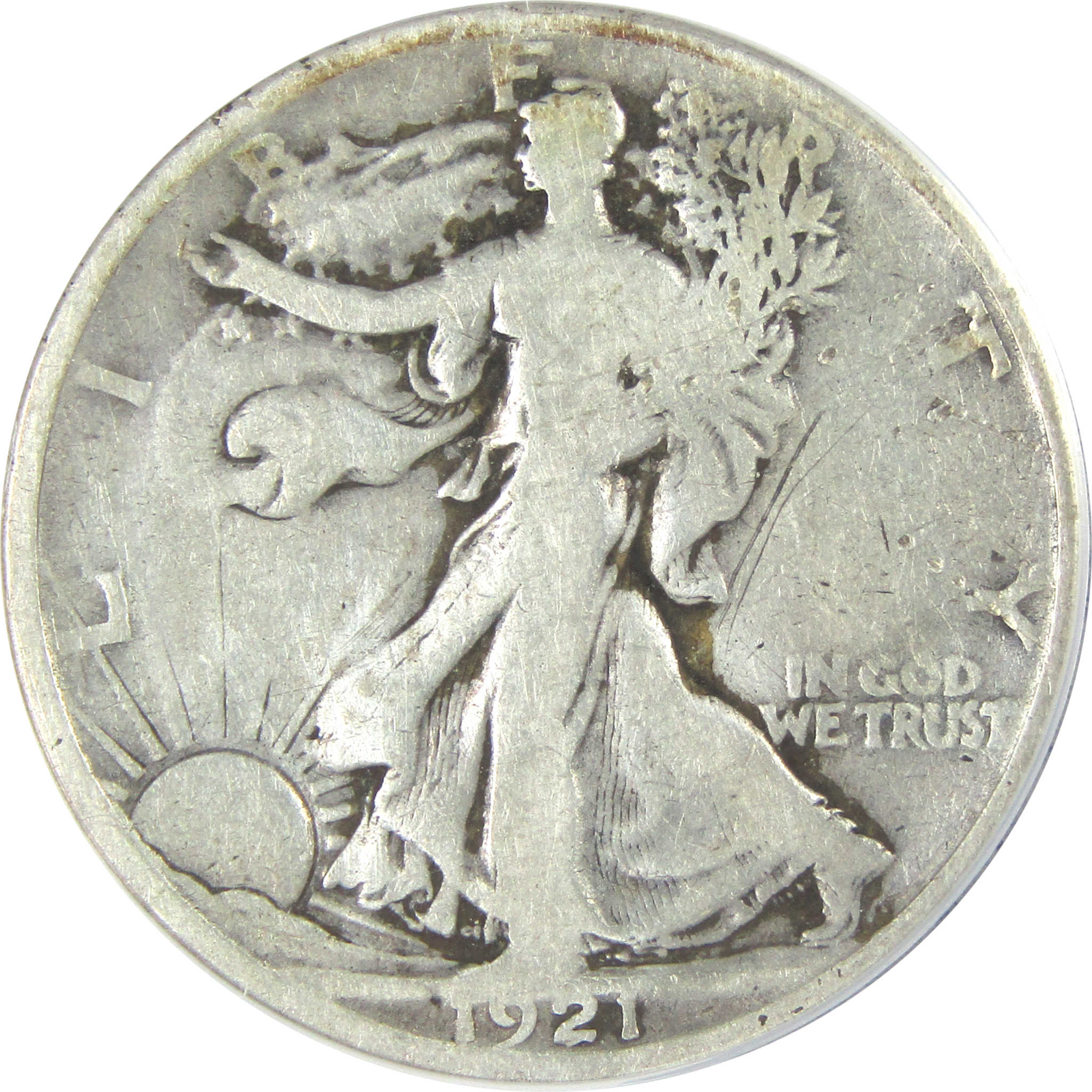 1921 Liberty Walking Half Dollar VG 8 Details ANACS Silver SKU:I16182