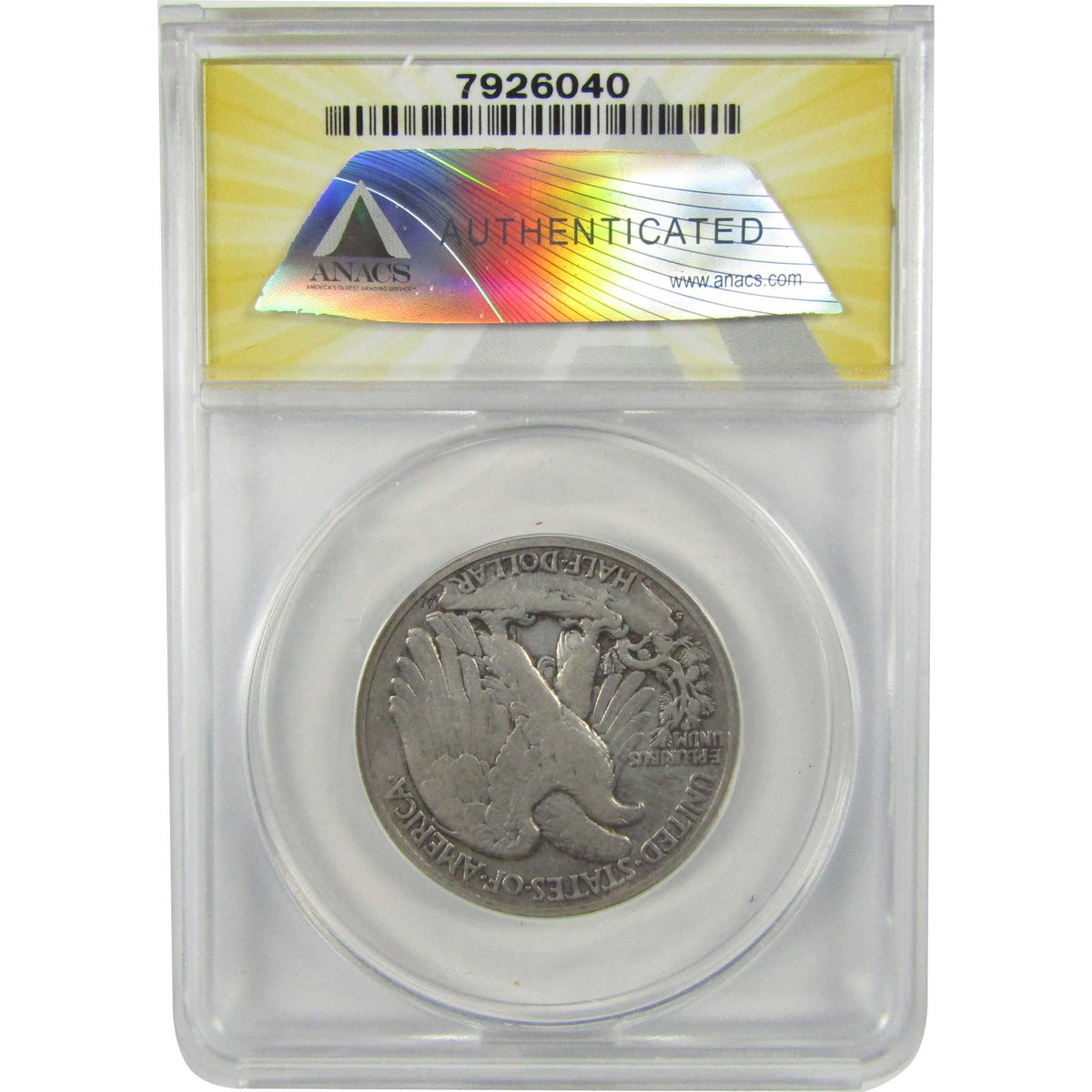 1933 S Liberty Walking Silver 50c VF 30 Details ANACS SKU:I28575