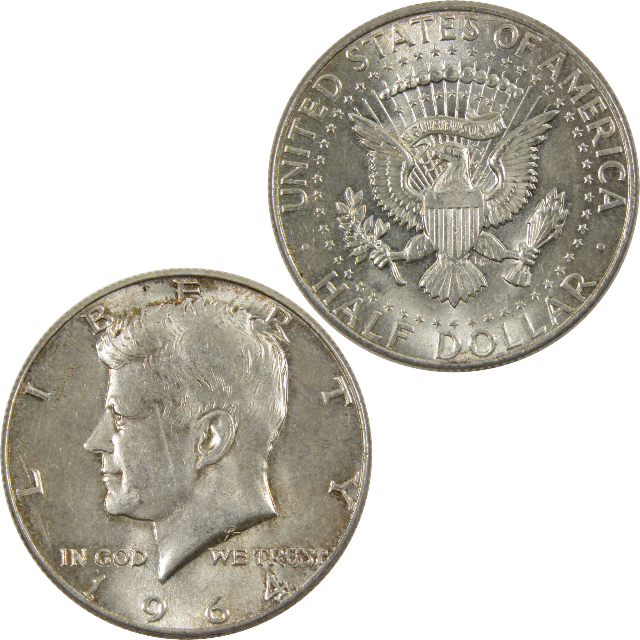 1964 Kennedy Half Dollar AG About Good 90% Silver 50c Coin