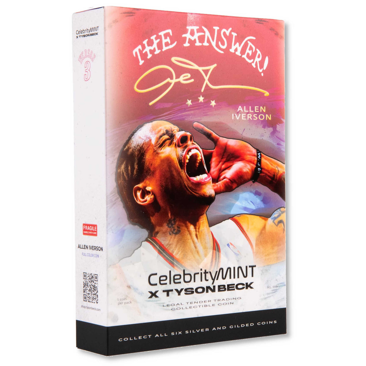 2026 Allen Iverson 1 oz Silver Collectible Coin Blind Box SKU:OPC277