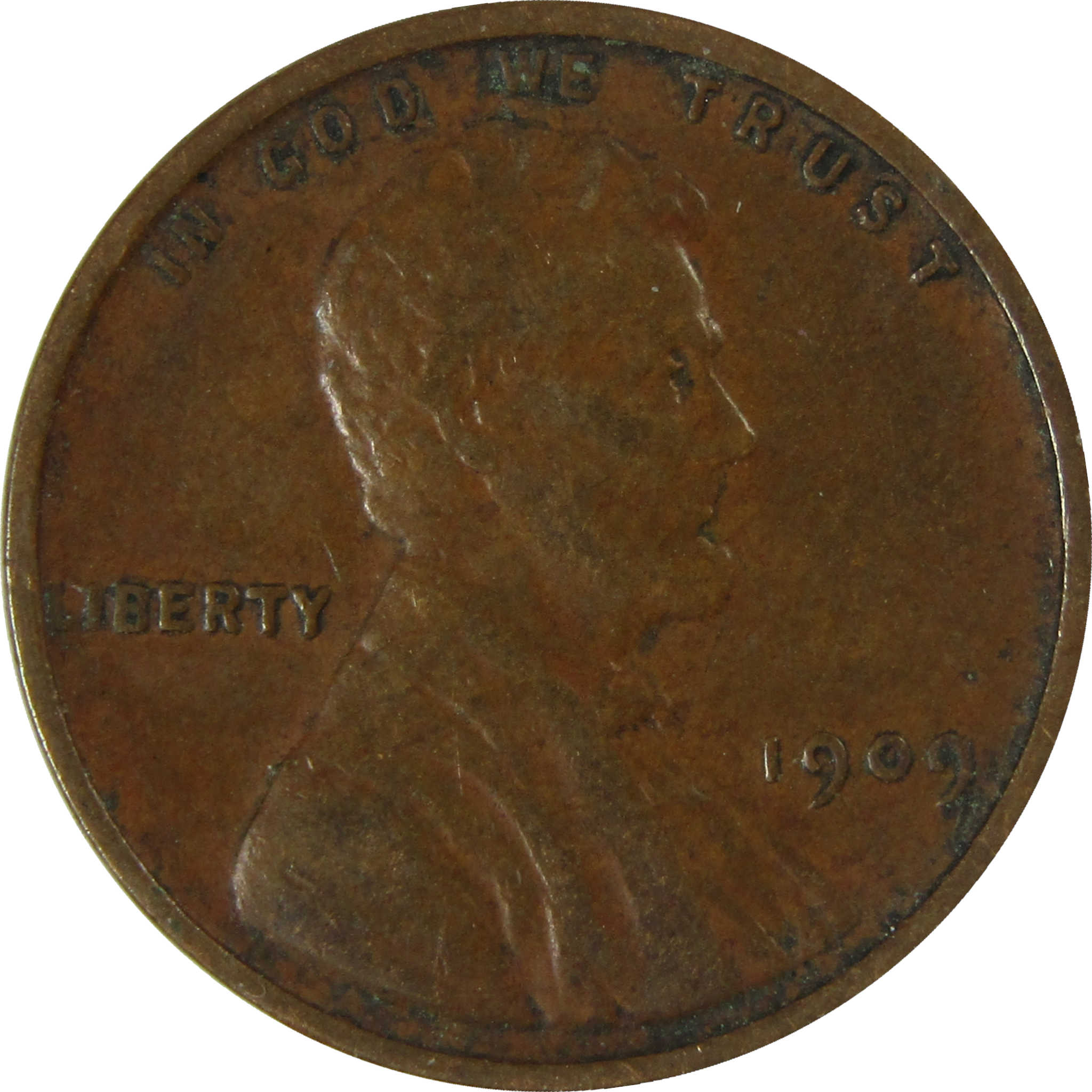 1909 VDB Lincoln Wheat Cent VF Very Fine Penny 1c Coin SKU:I26744