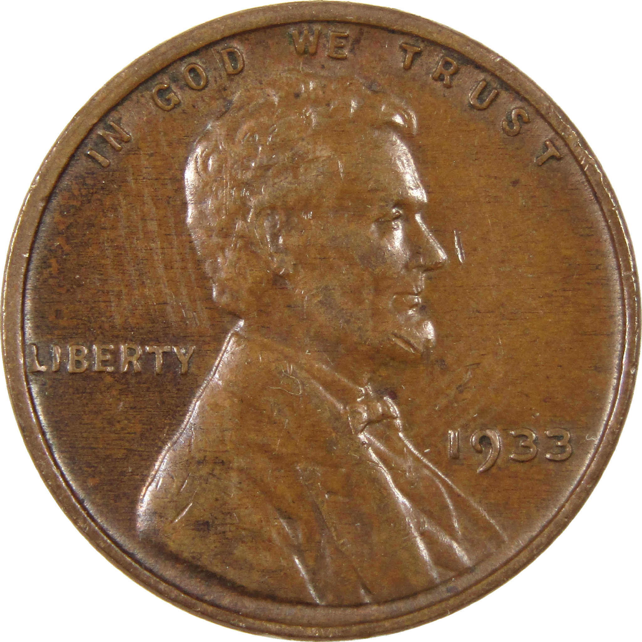 1933 Lincoln Wheat Cent AU About Uncirculated Penny 1c Coin SKU:I11296