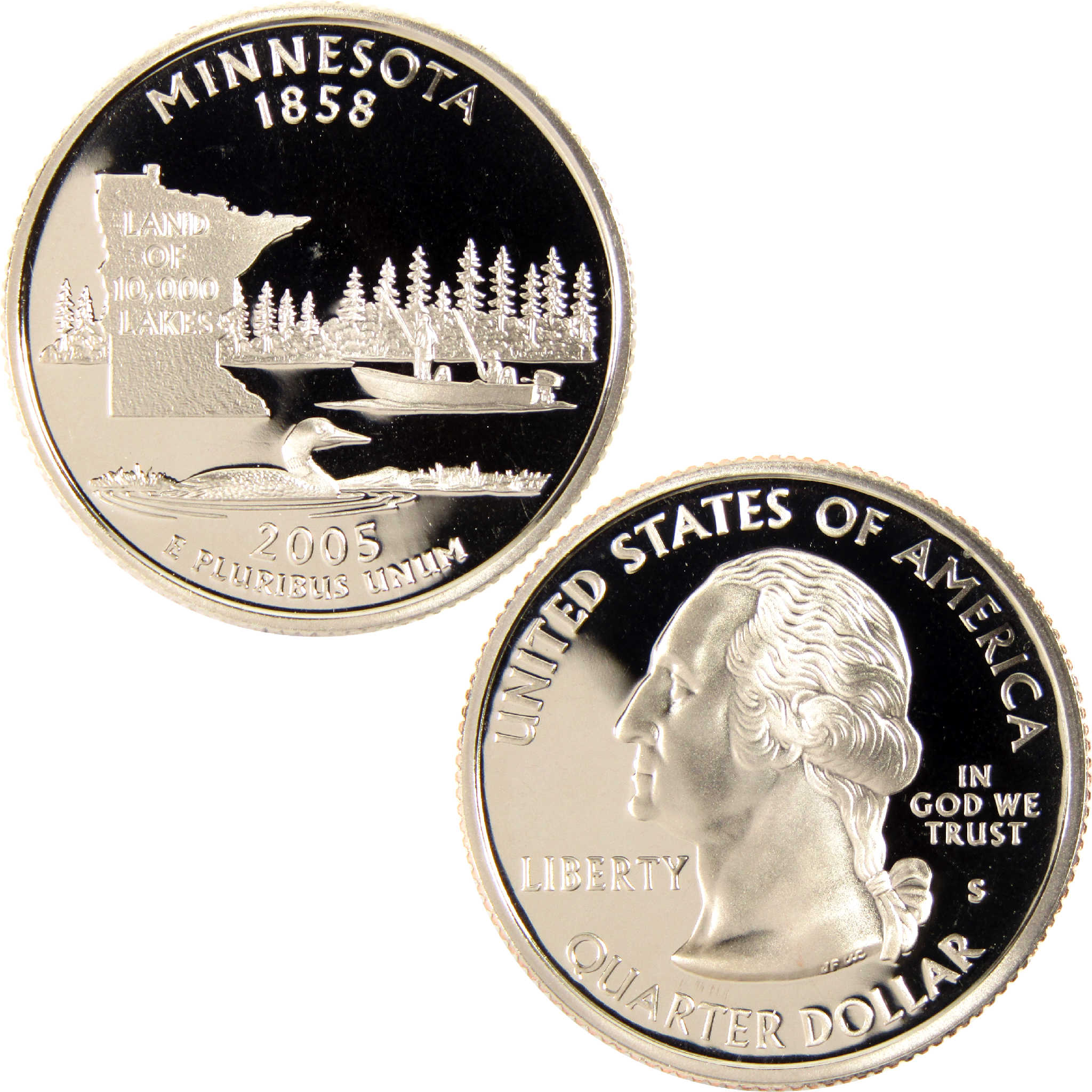 2005 S Minnesota State Quarter Choice Proof Clad 25c Coin