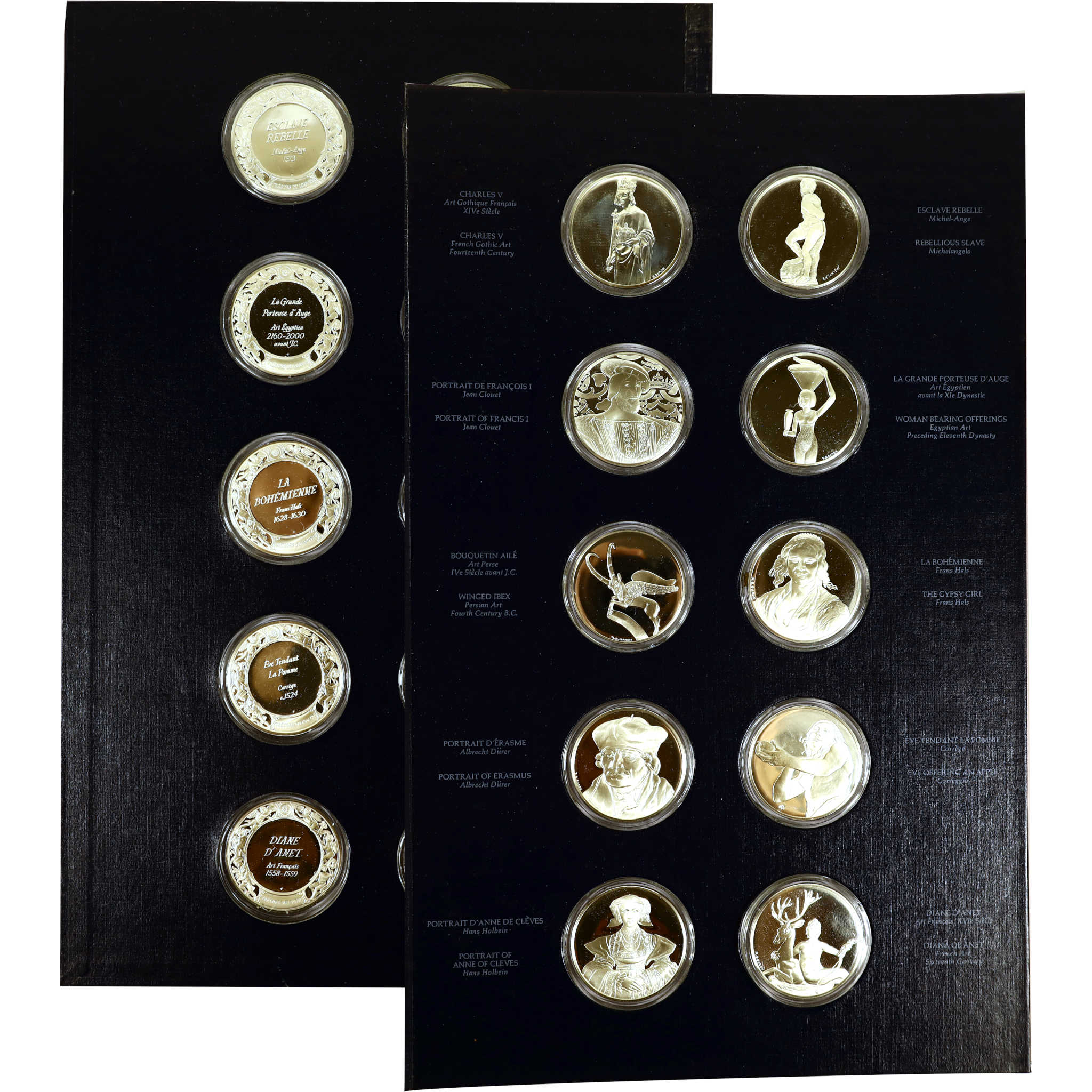 1971-1975 Treasures of the Louvre 50 Silver Medal Set SKU:CPC9307