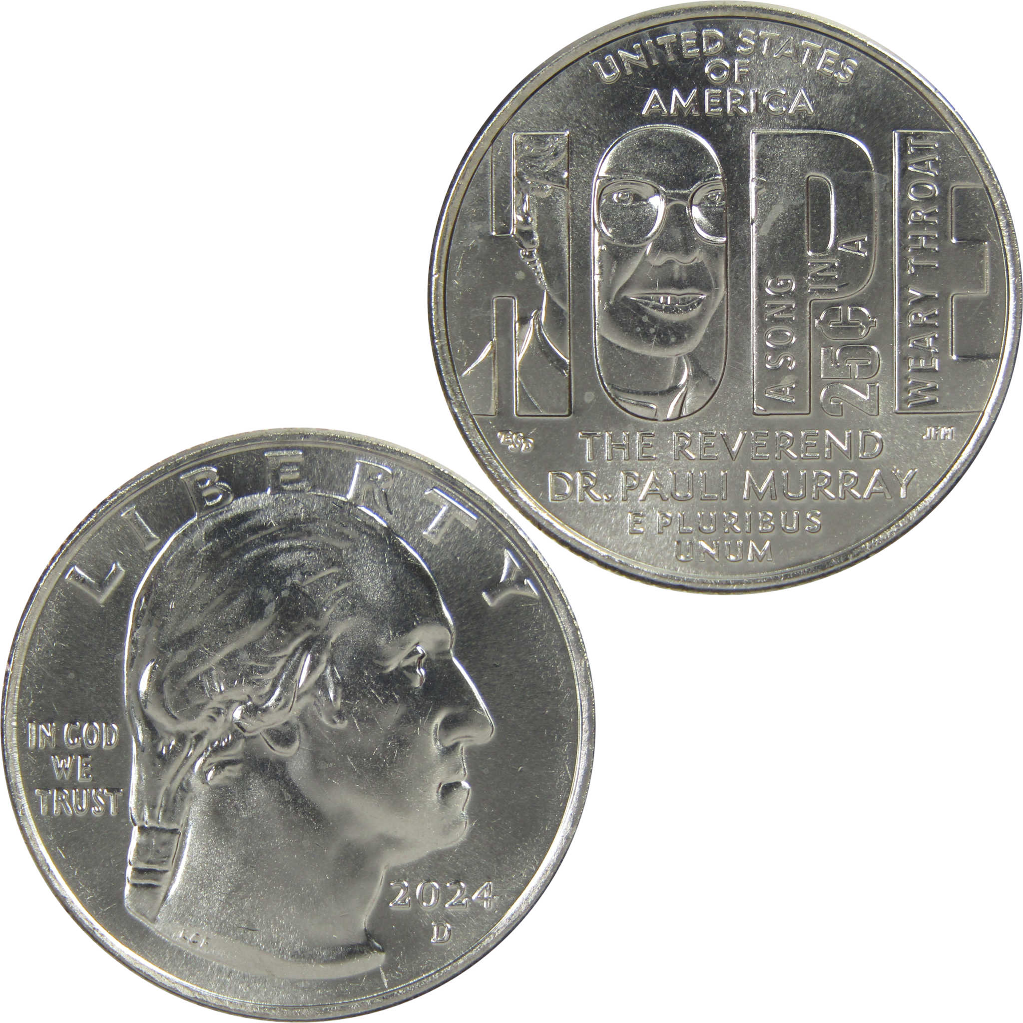 2024 D Pauli Murray American Women Quarter Uncirculated Clad 25c Coin