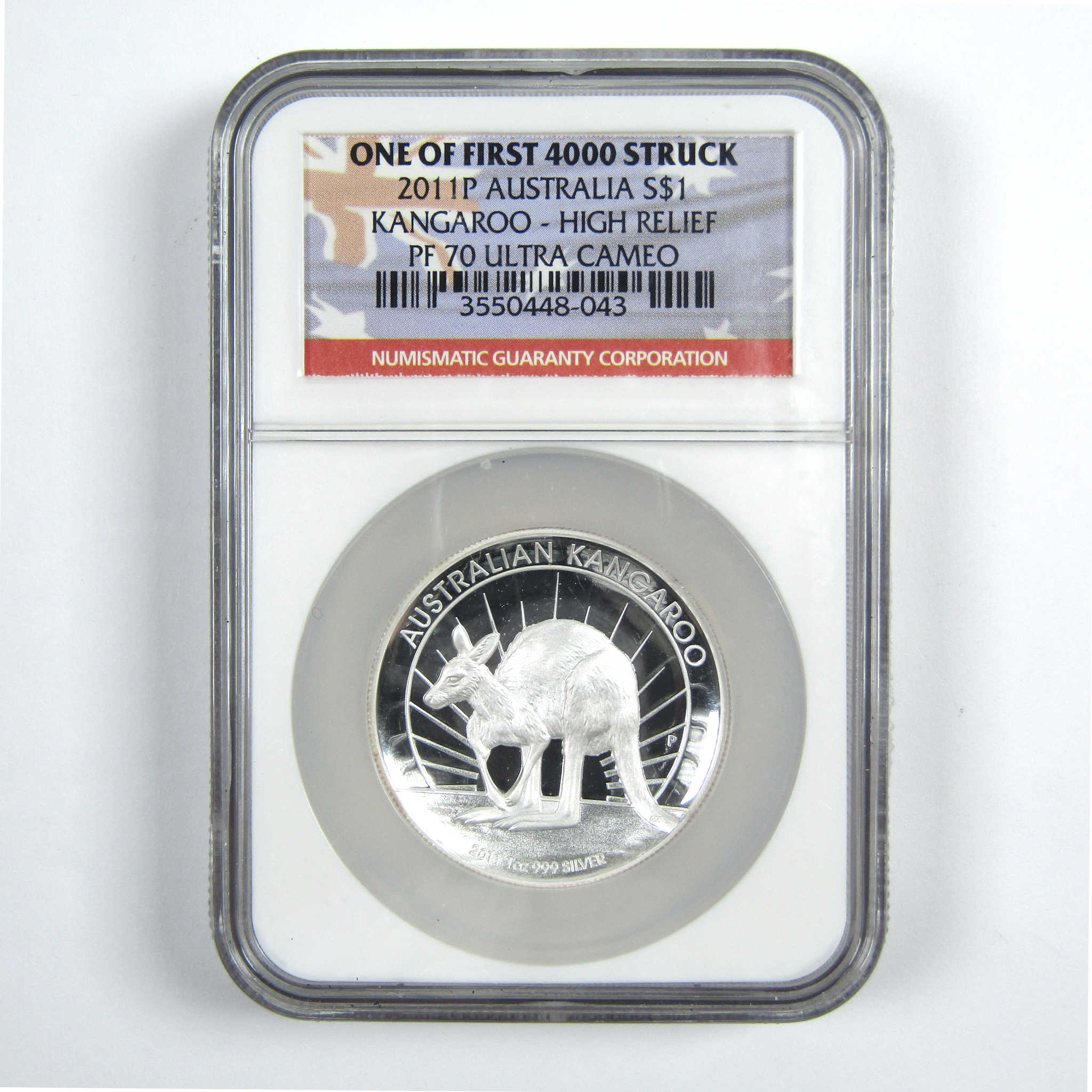 2011 P Australian Kangaroo PF 70 UCAM NGC 1 oz .999 Silver SKU:CPC6920