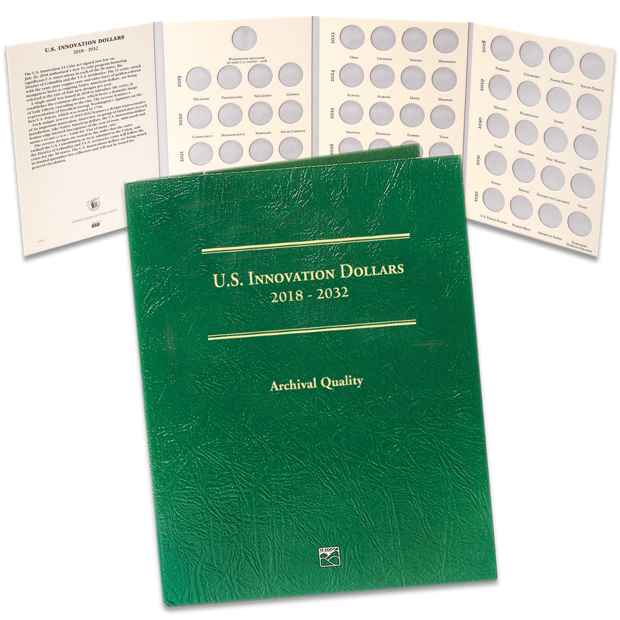 2018-2032 U.S. Innovation Dollar Folder Littleton Coin Company
