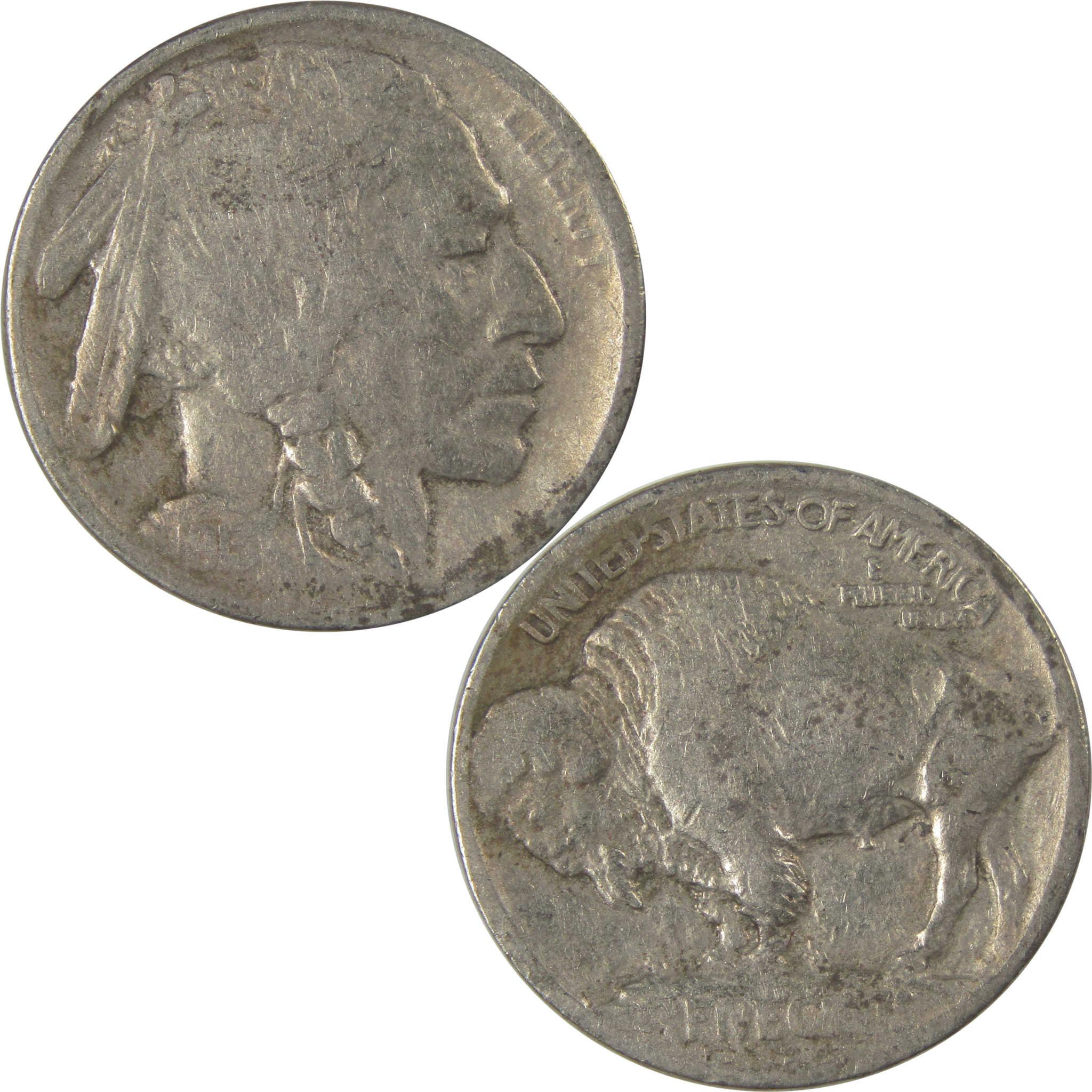 1913 S Type 1 Indian Head Buffalo Nickel F Fine Details SKU:I22897