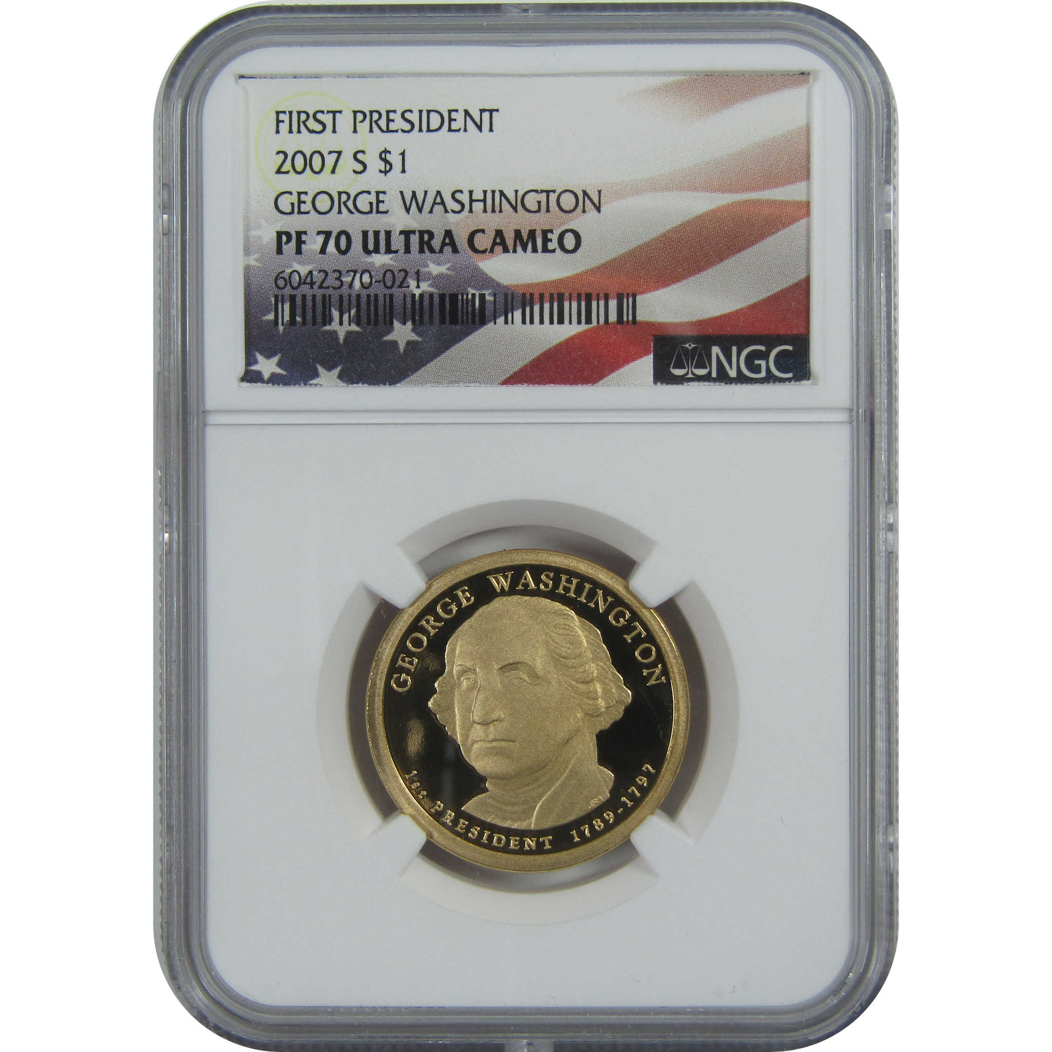 2007 S Washington Presidential Dollar PF 70 UCAM NGC SKU:CPC9242