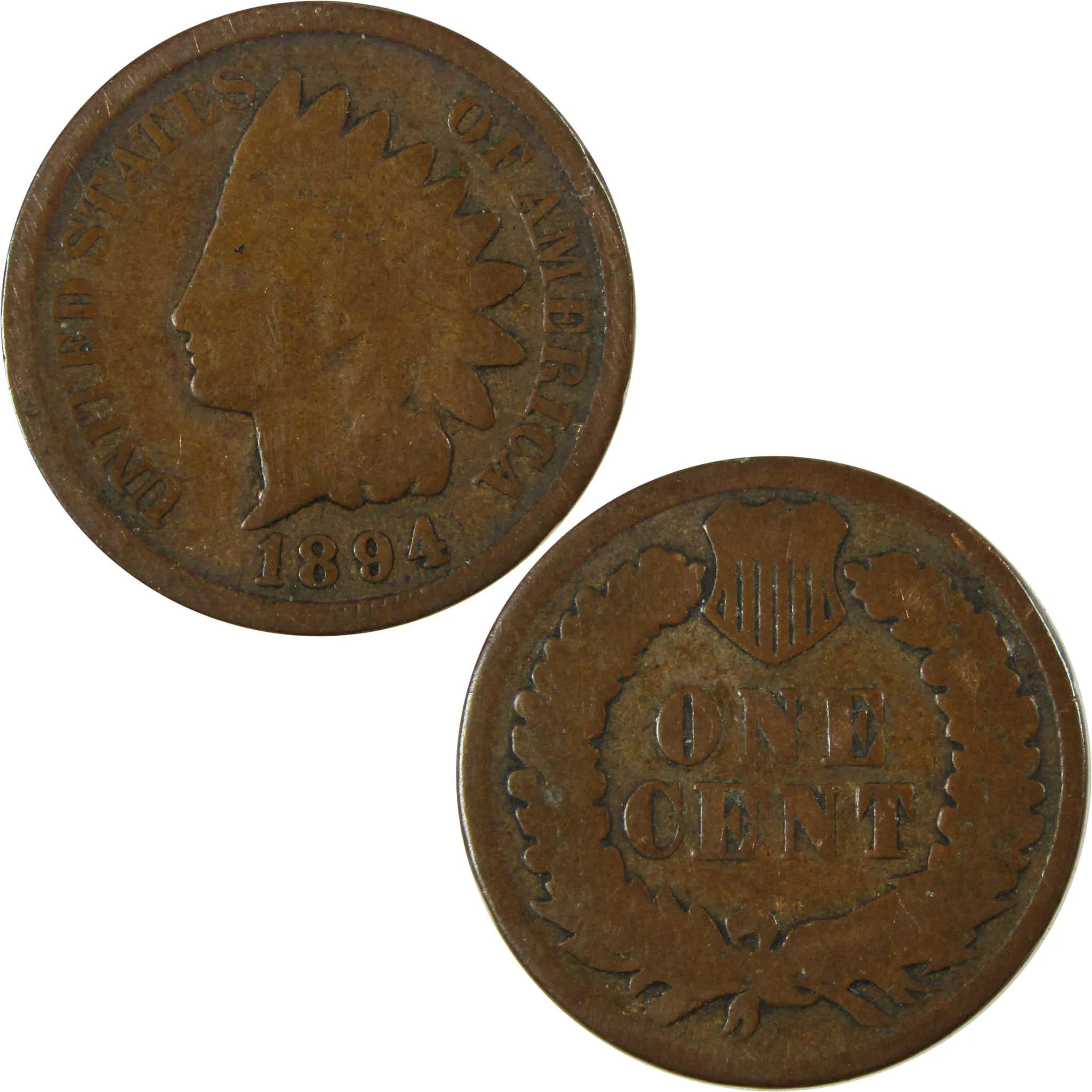 1894 Indian Head Cent G Good Penny 1c Coin Collectible SKU:I26556