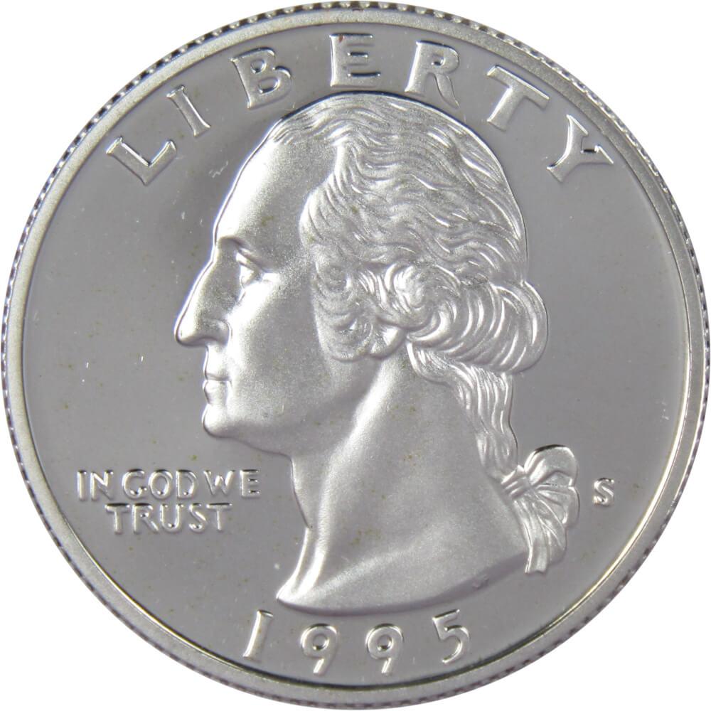 1995 S Washington Silver Quarter Proof 25c Coin Collectible