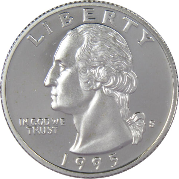 1995 S Washington Silver Quarter Proof 25c Coin Collectible