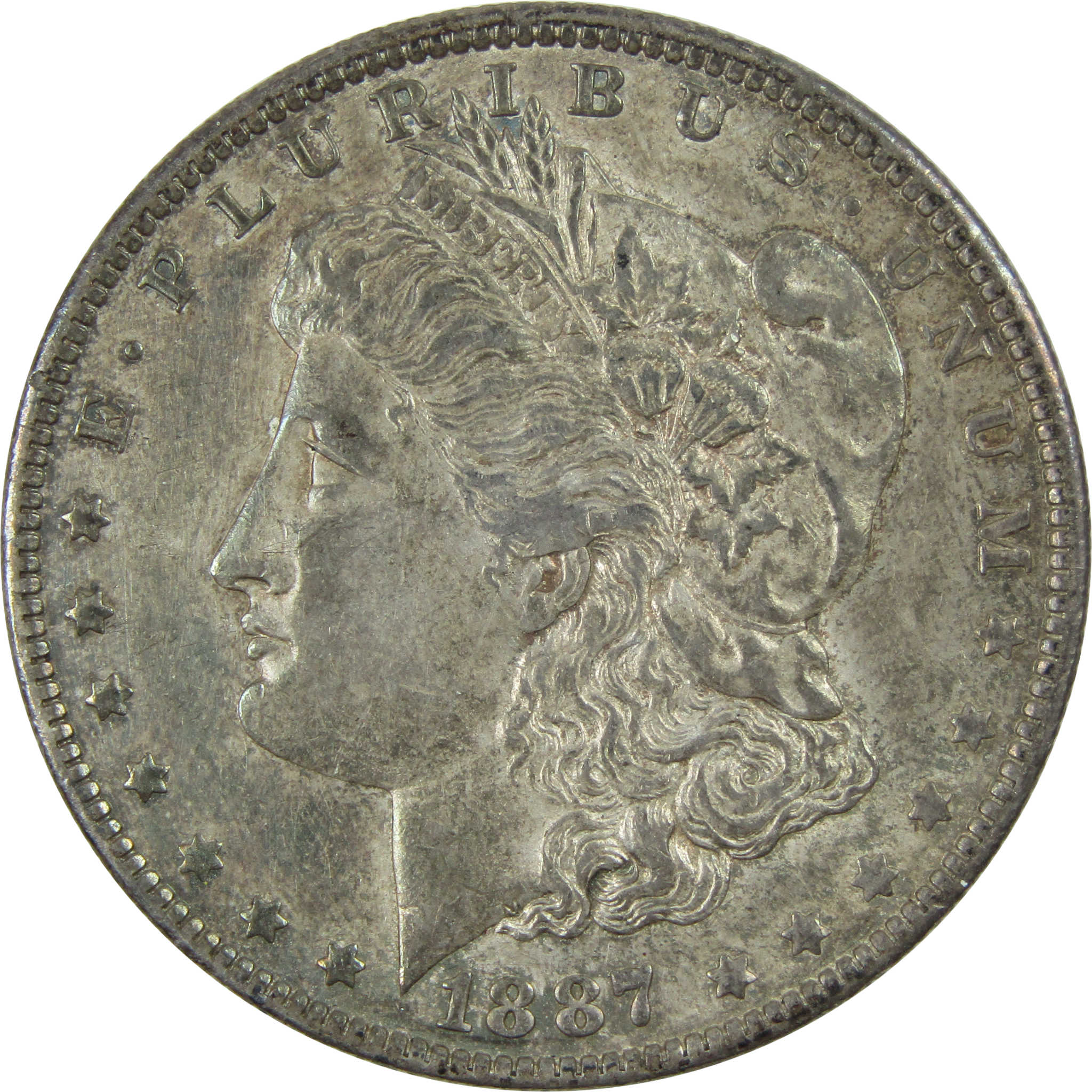 1887 O Morgan Dollar AU About Uncirculated Silver $1 Coin SKU:I12425 - Morgan coin - Morgan silver dollar - Morgan silver dollar for sale - Profile Coins &amp; Collectibles