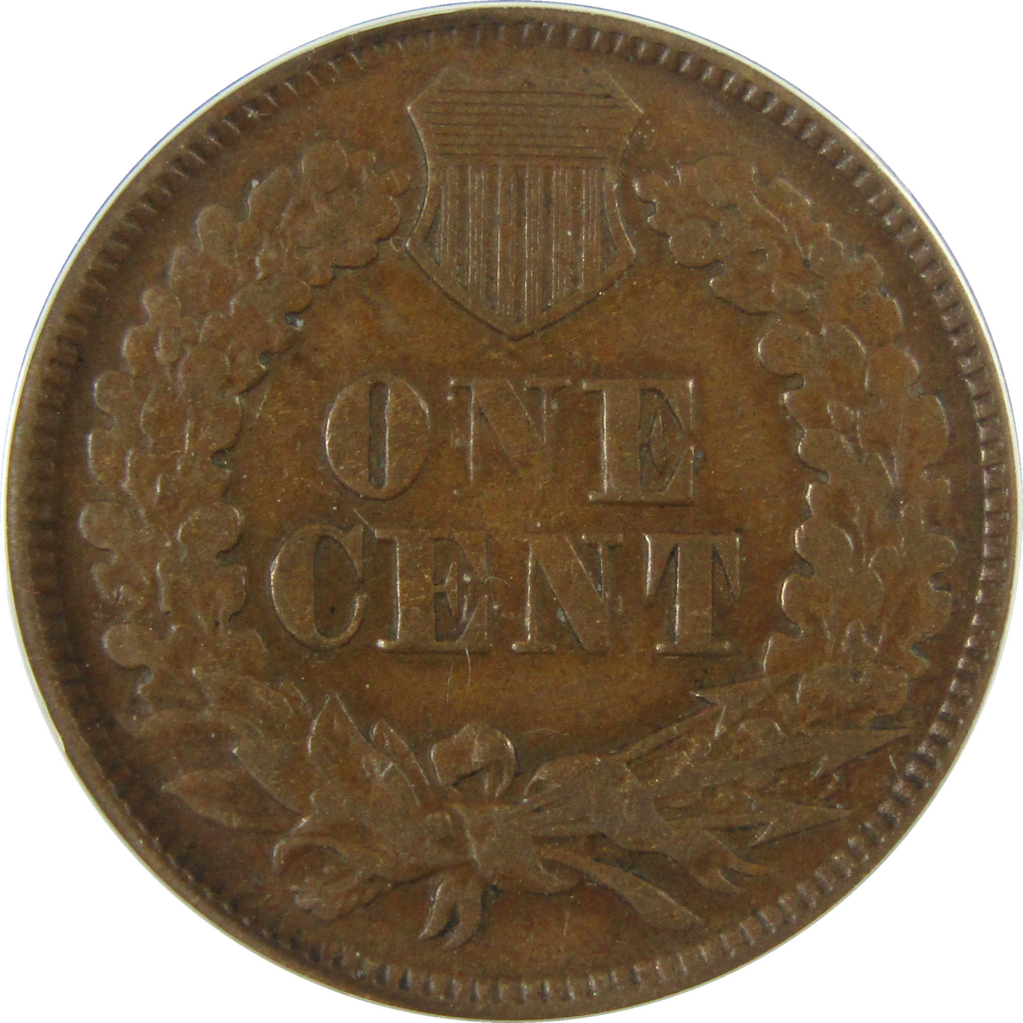 1867 Indian Head Cent VF 30 Details ANACS Penny 1c Coin SKU:I28059