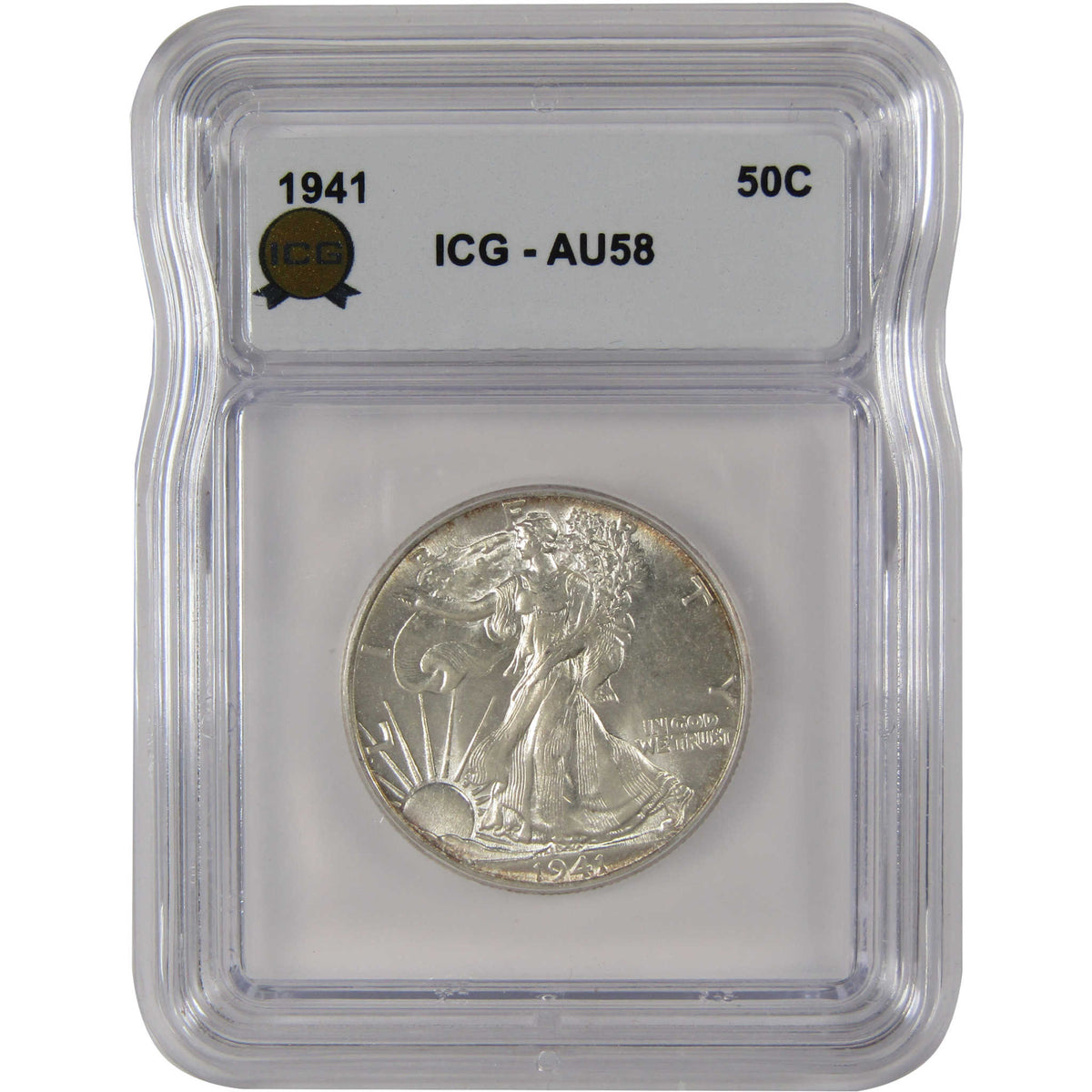 1941 Liberty Walking Silver Half Dollar AU 58 ICG 50c Coin SKU:I29182