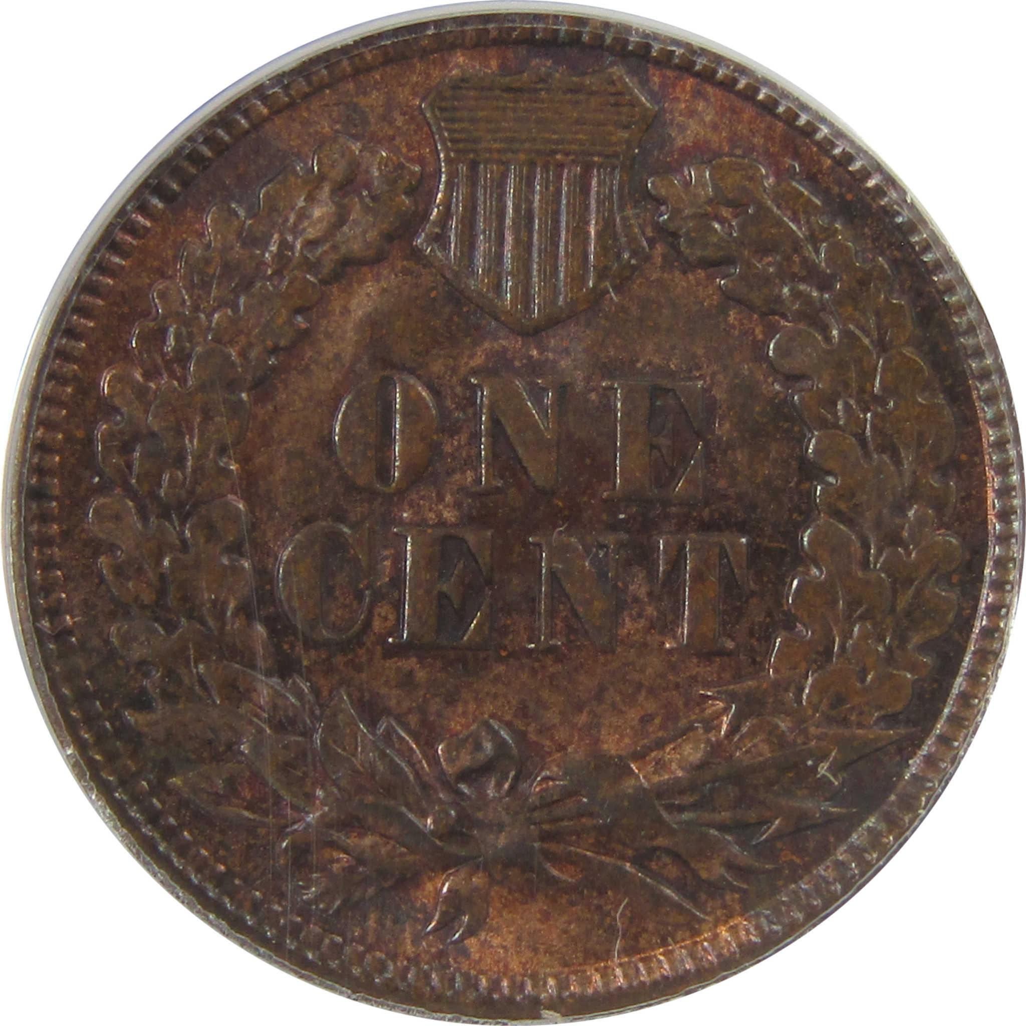 1907 Indian Head Cent AU 58 Details ANACS Penny 1c Coin SKU:I25463
