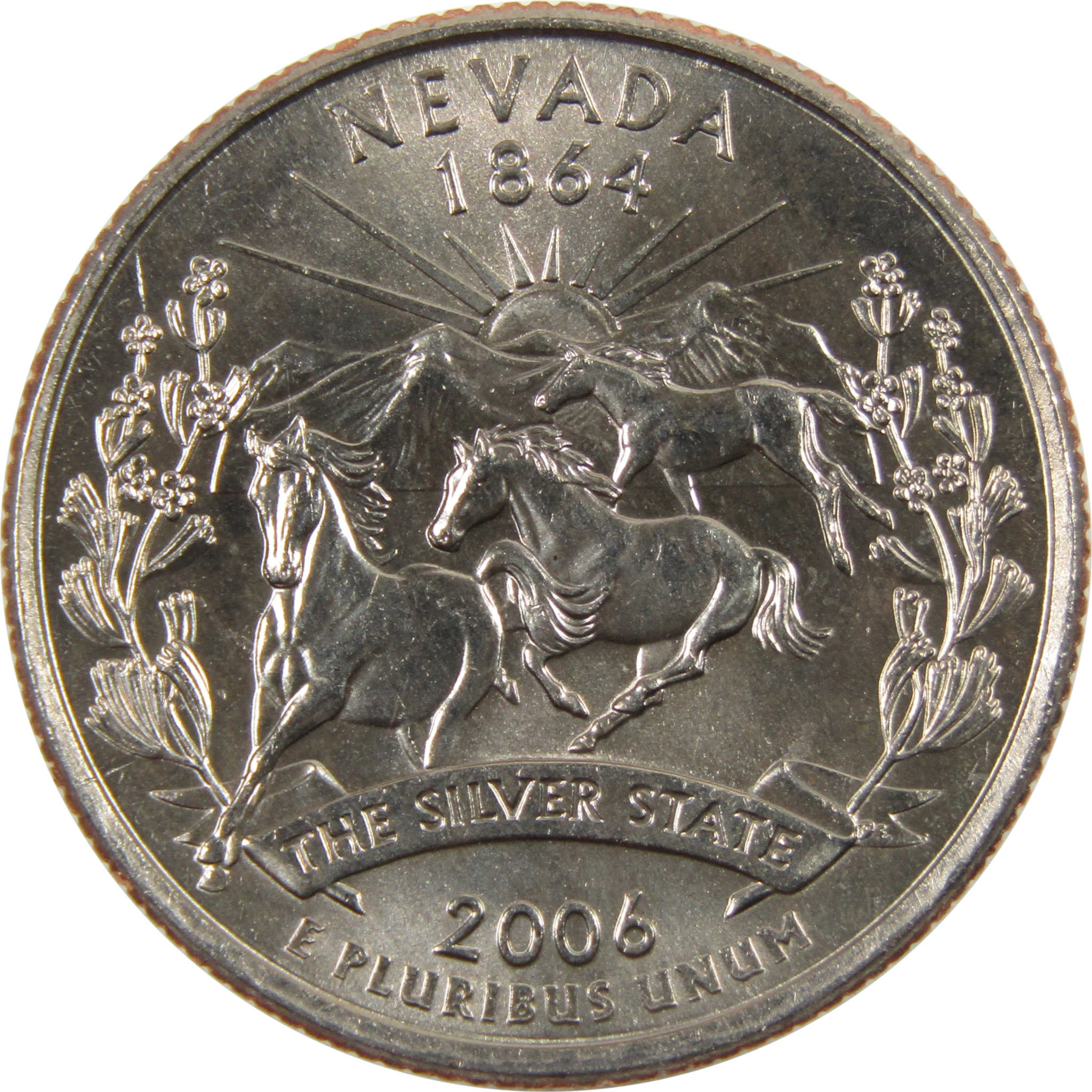 2006 D Nevada State Quarter BU Uncirculated Clad 25c Coin