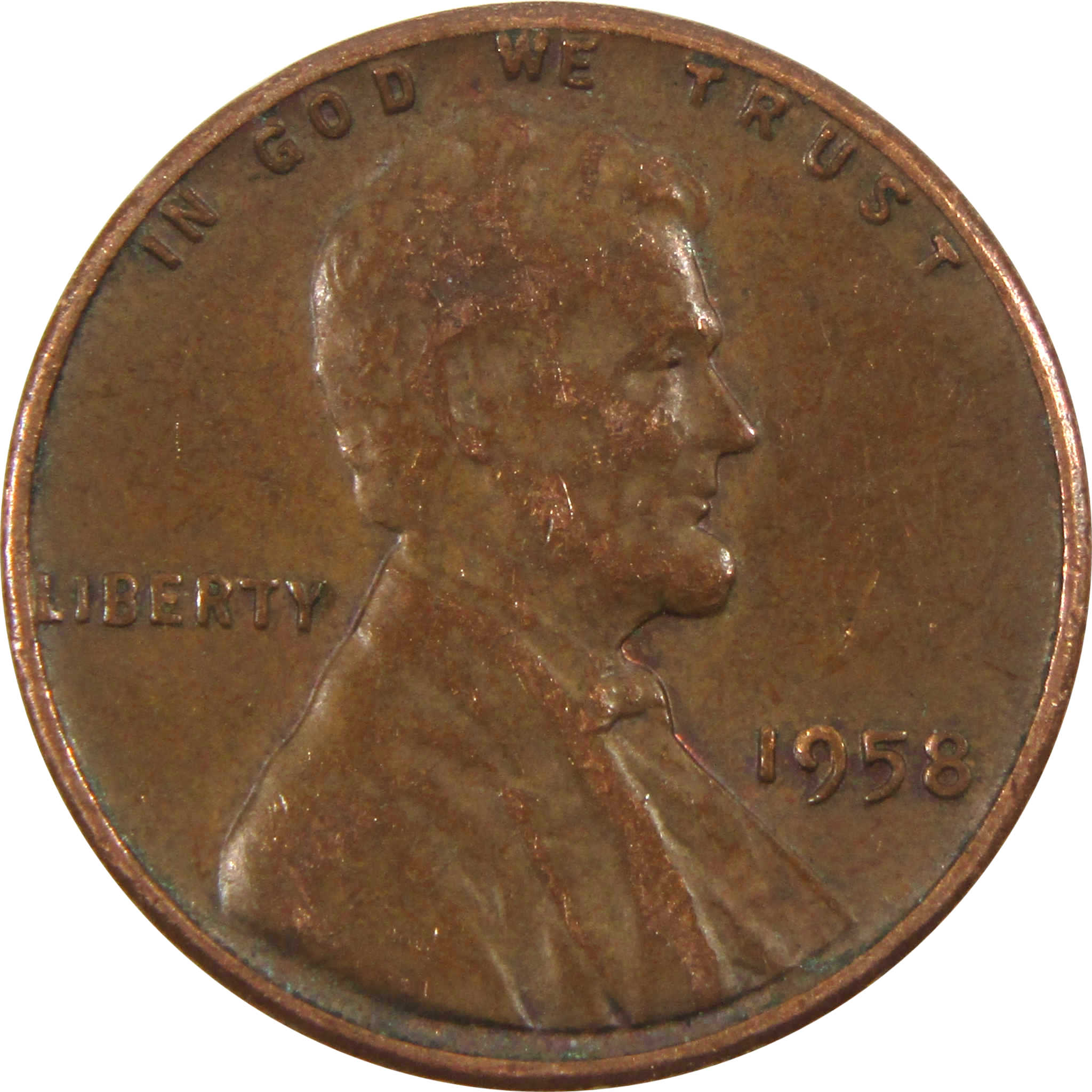 1958 Lincoln Wheat Cent AG About Good Penny 1c Coin